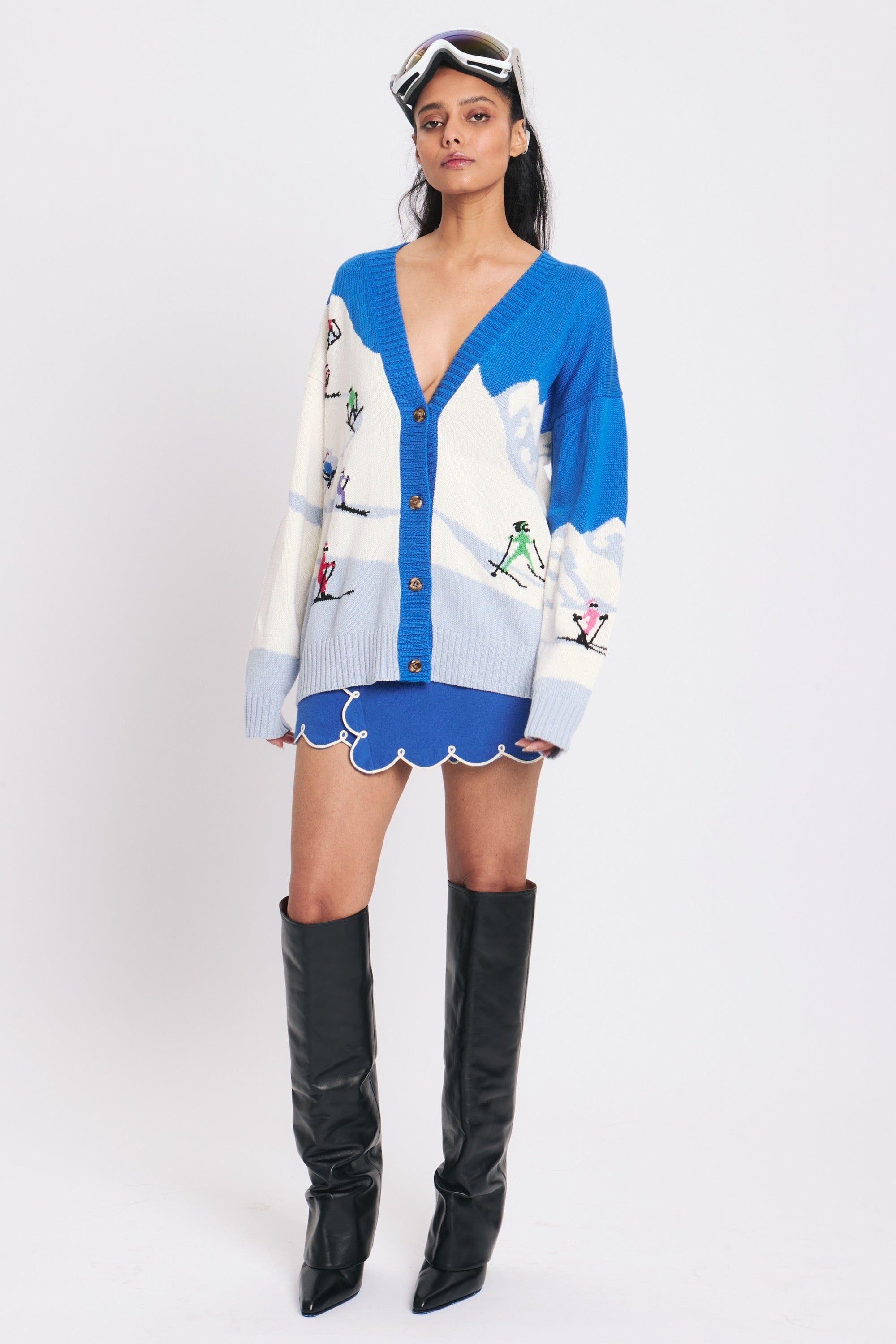 SKI SLOPE CARDIGAN RachelAntonoff.com