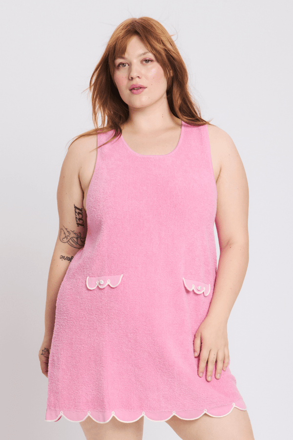 ワンピース Saint Laurent Antiqued pink cupro mini dress SYLVIE CUPCAKE MINI DRESS - RachelAntonoff.com