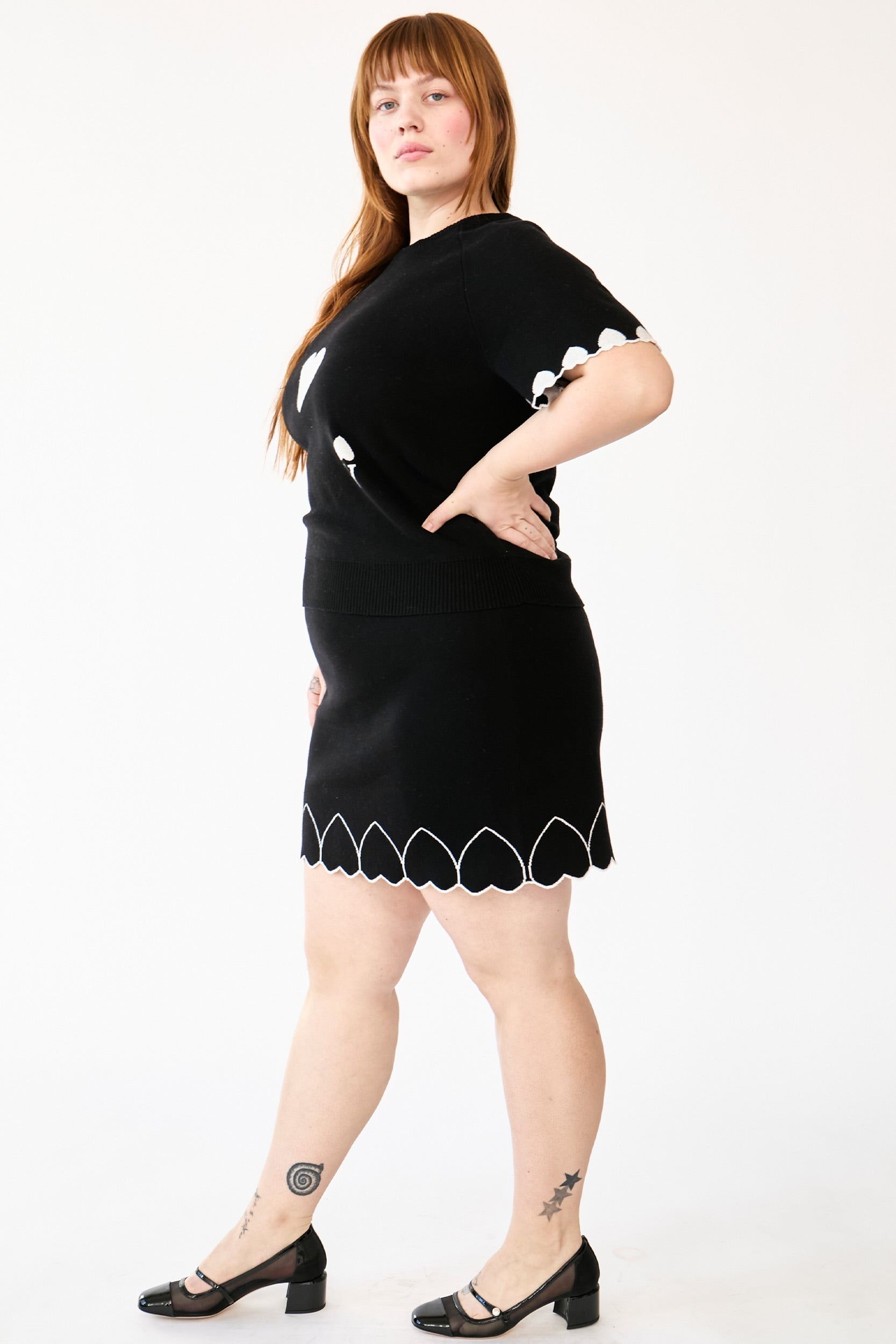 ACE OF HEARTS SKIRT RachelAntonoff.com