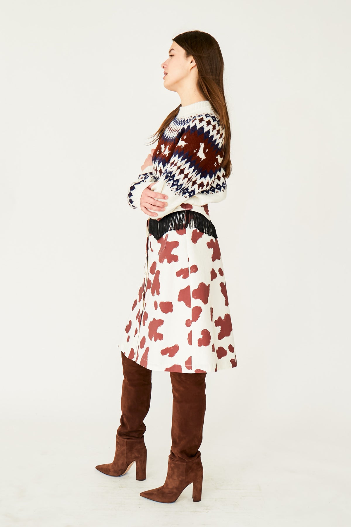 DOLLY MIDI SKIRT MOO