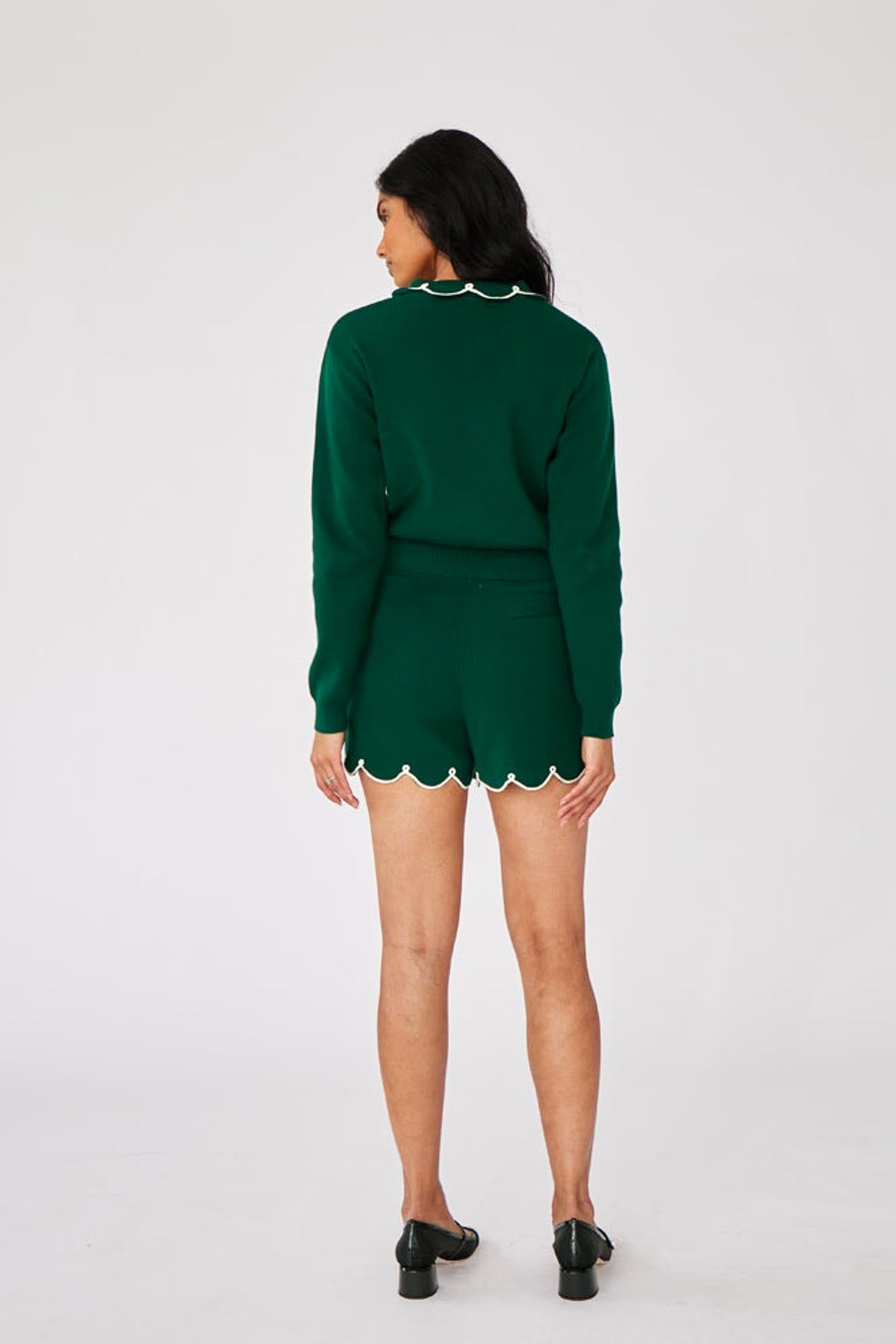 CUPCAKE CARDIGAN GREEN SWEATERS RachelAntonoff.com