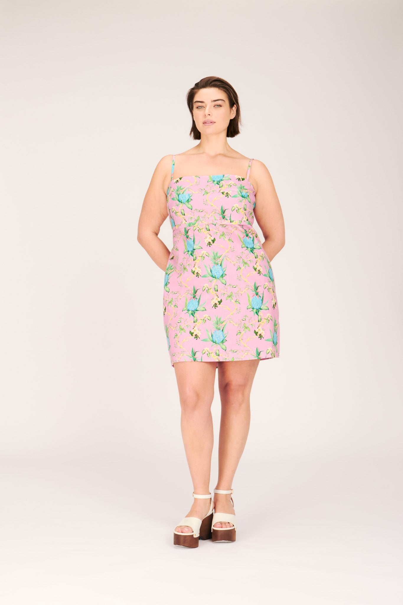GWEN DRESS BLUE PINEAPPLES DRESSES RachelAntonoff.com