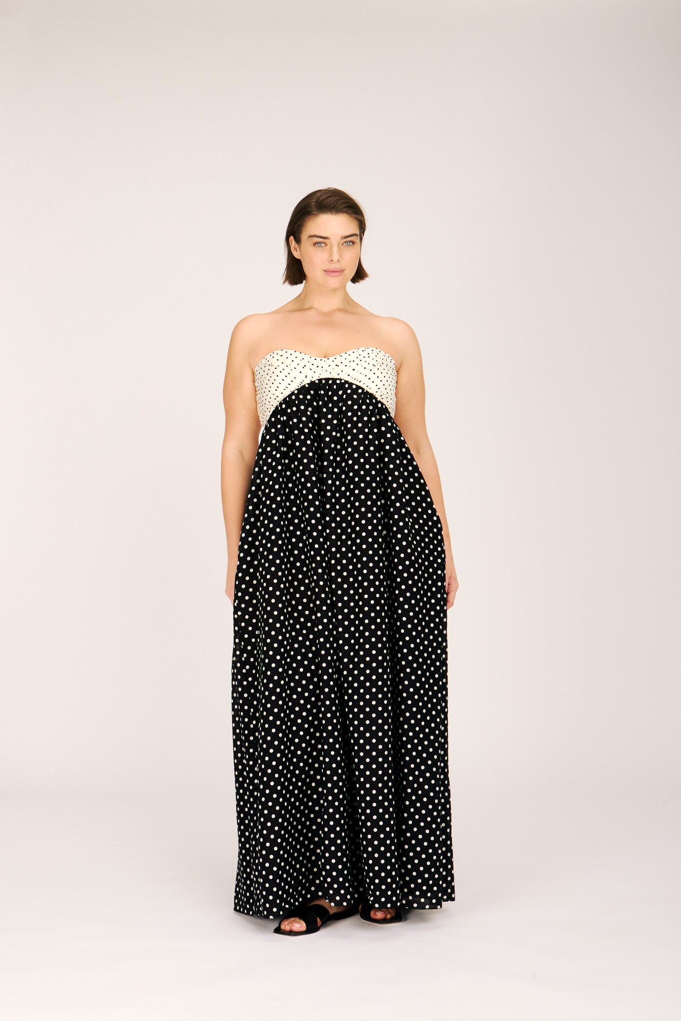 JACLYN MAXI DRESS POLKA DOT DRESSES RachelAntonoff.com