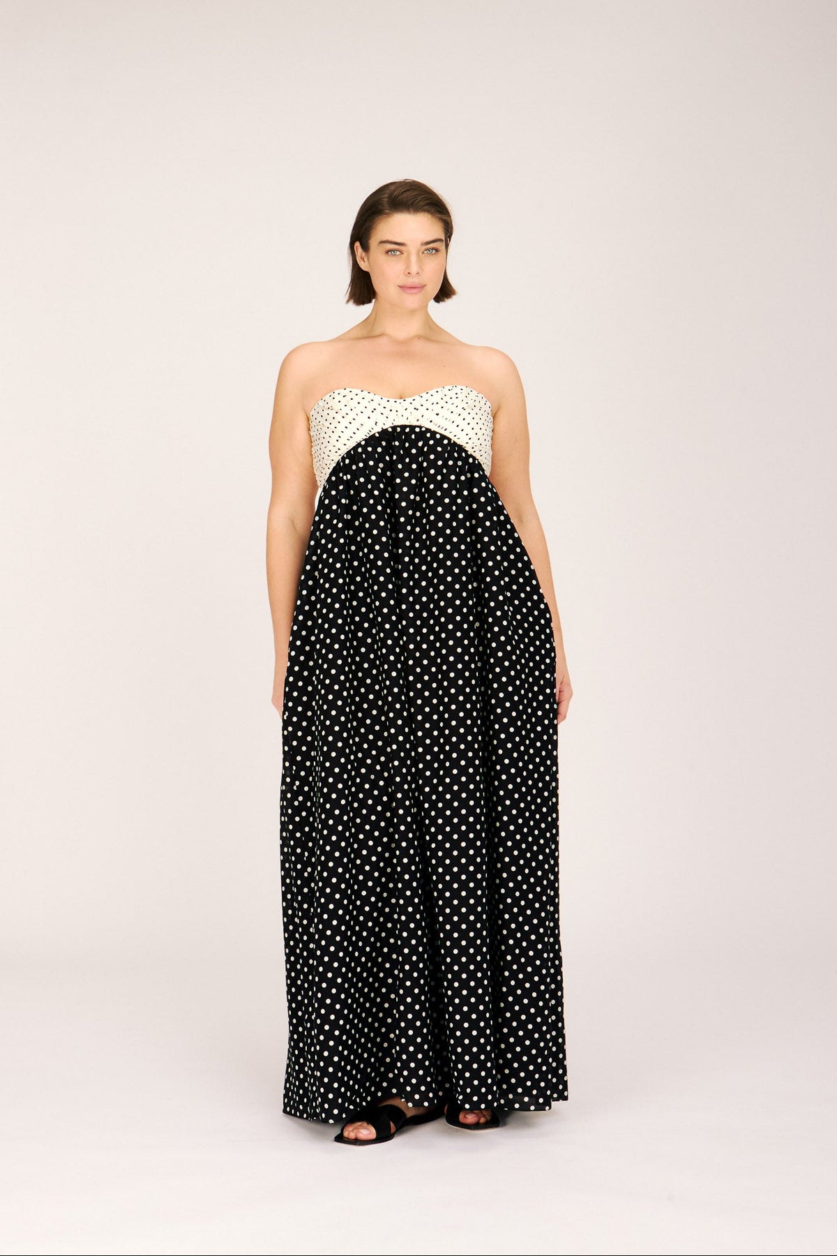 JACLYN MAXI DRESS POLKA DOT DRESSES RachelAntonoff.com