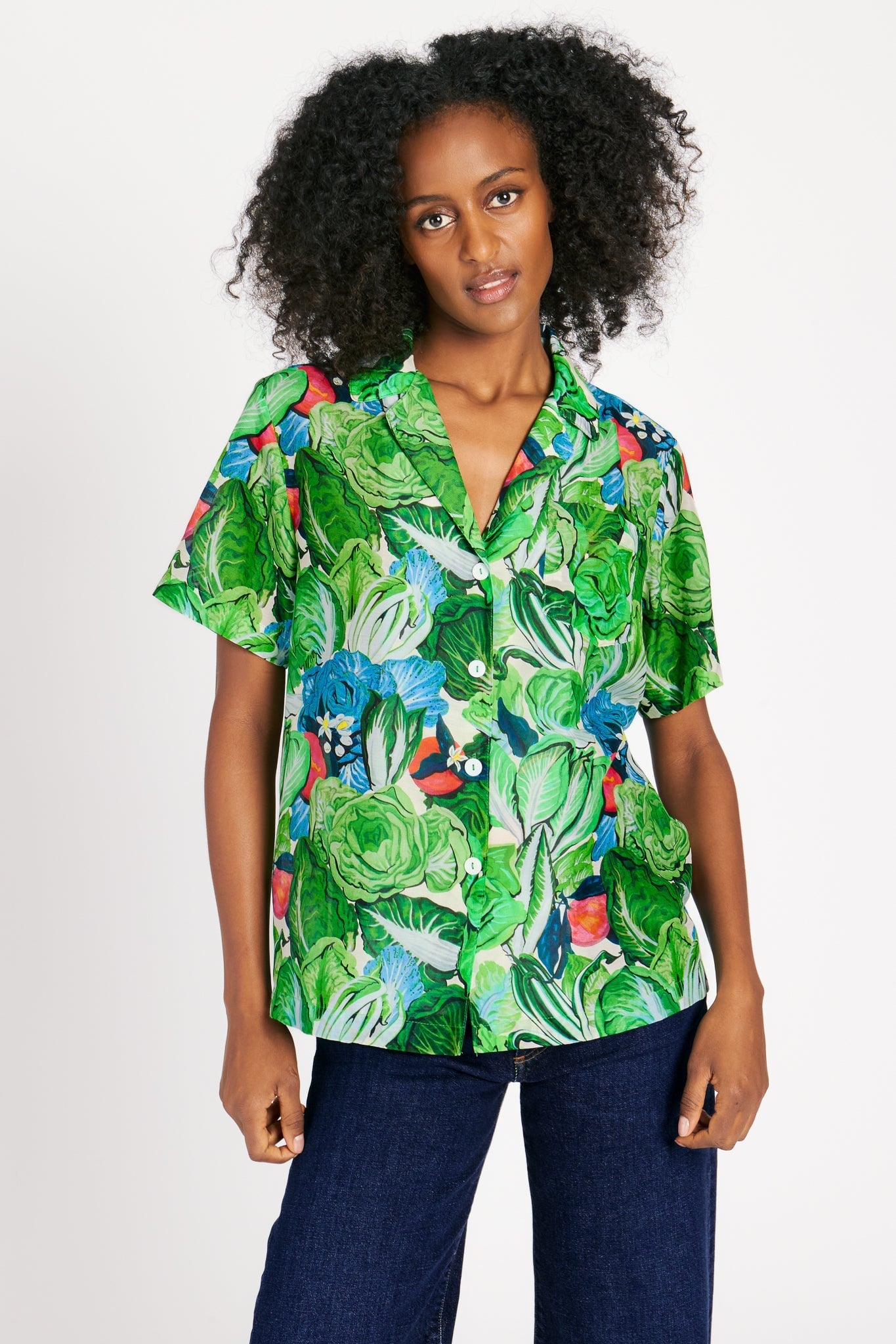 JAMES SHIRT IN RADICCHIO & CITRUS TOPS RachelAntonoff.com
