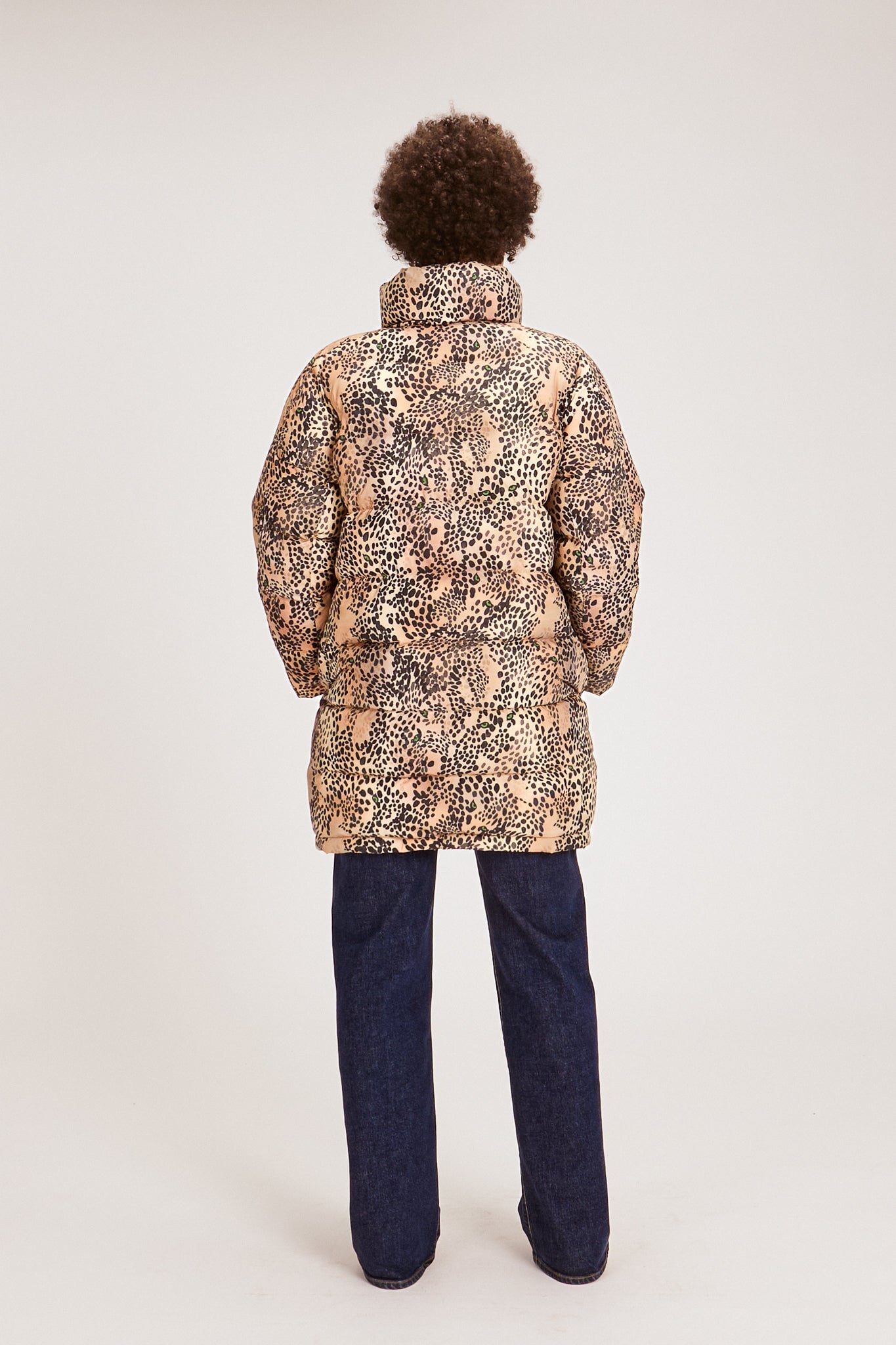 JEMMA PUFFER WELCOME HOME, CHEETAH OUTERWEAR RachelAntonoff.com