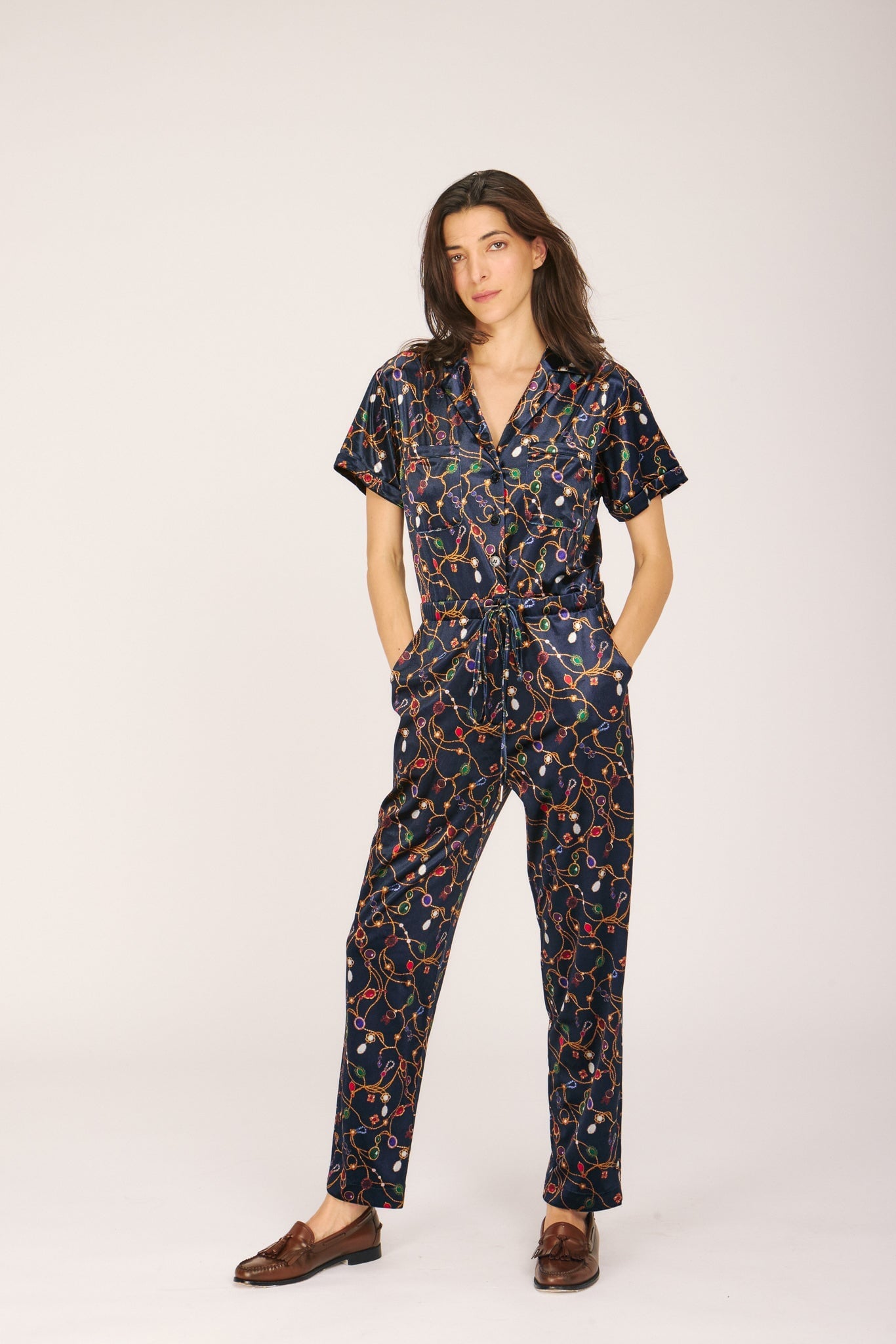 JEWEL JUMPSUIT TREE OF LOST JEWELS JUMPSUITS RachelAntonoff.com