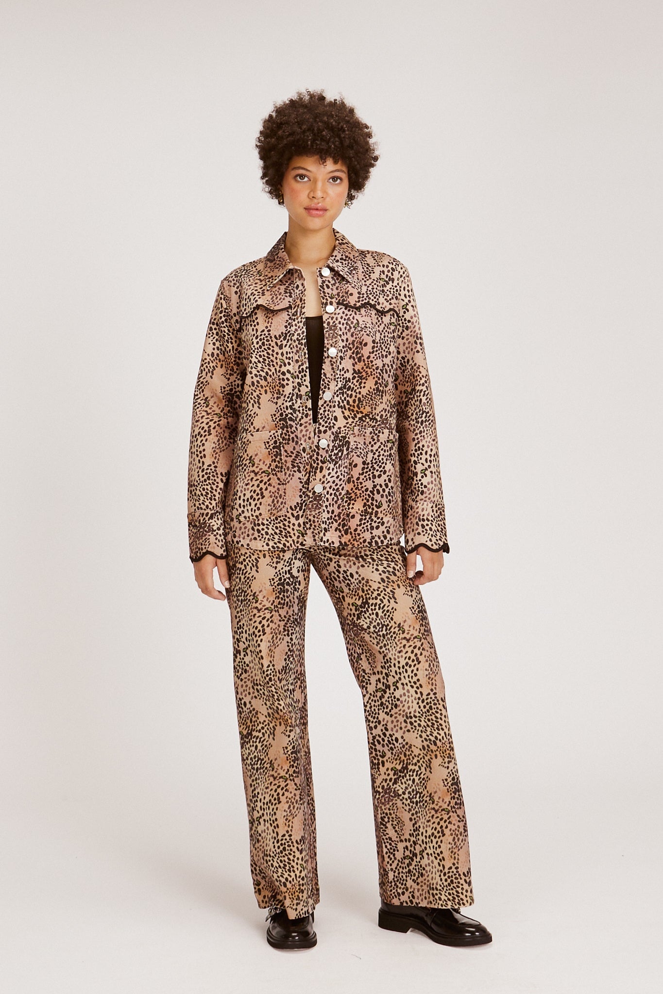 JORDANA JACKET WELCOME HOME, CHEETAH OUTERWEAR RachelAntonoff.com