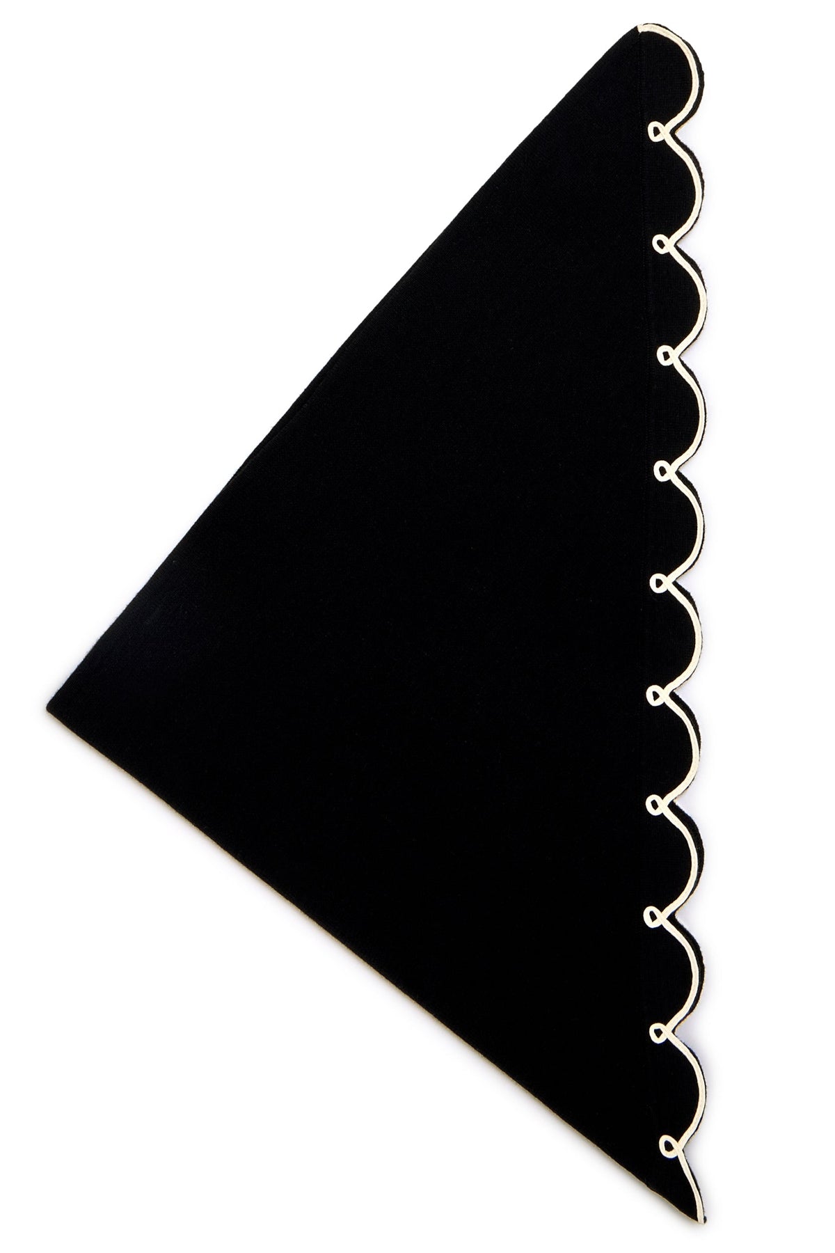 CUPCAKE TRIANGLE SCARF BLACK
