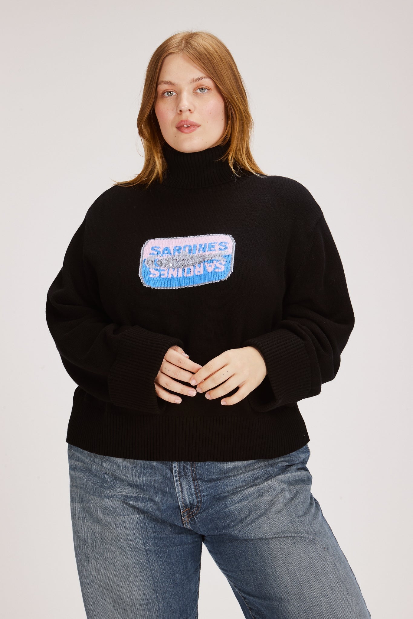 SARDINE TIN TURTLENECK SWEATERS RachelAntonoff.com