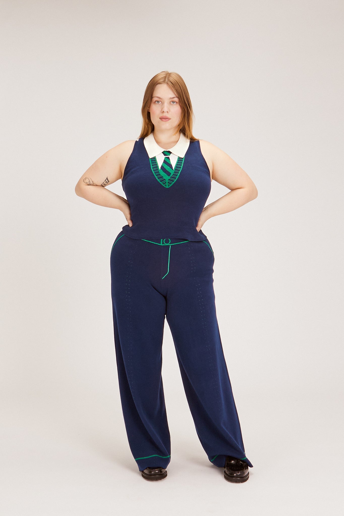 SERENA TOP NAVY TOPS RachelAntonoff.com