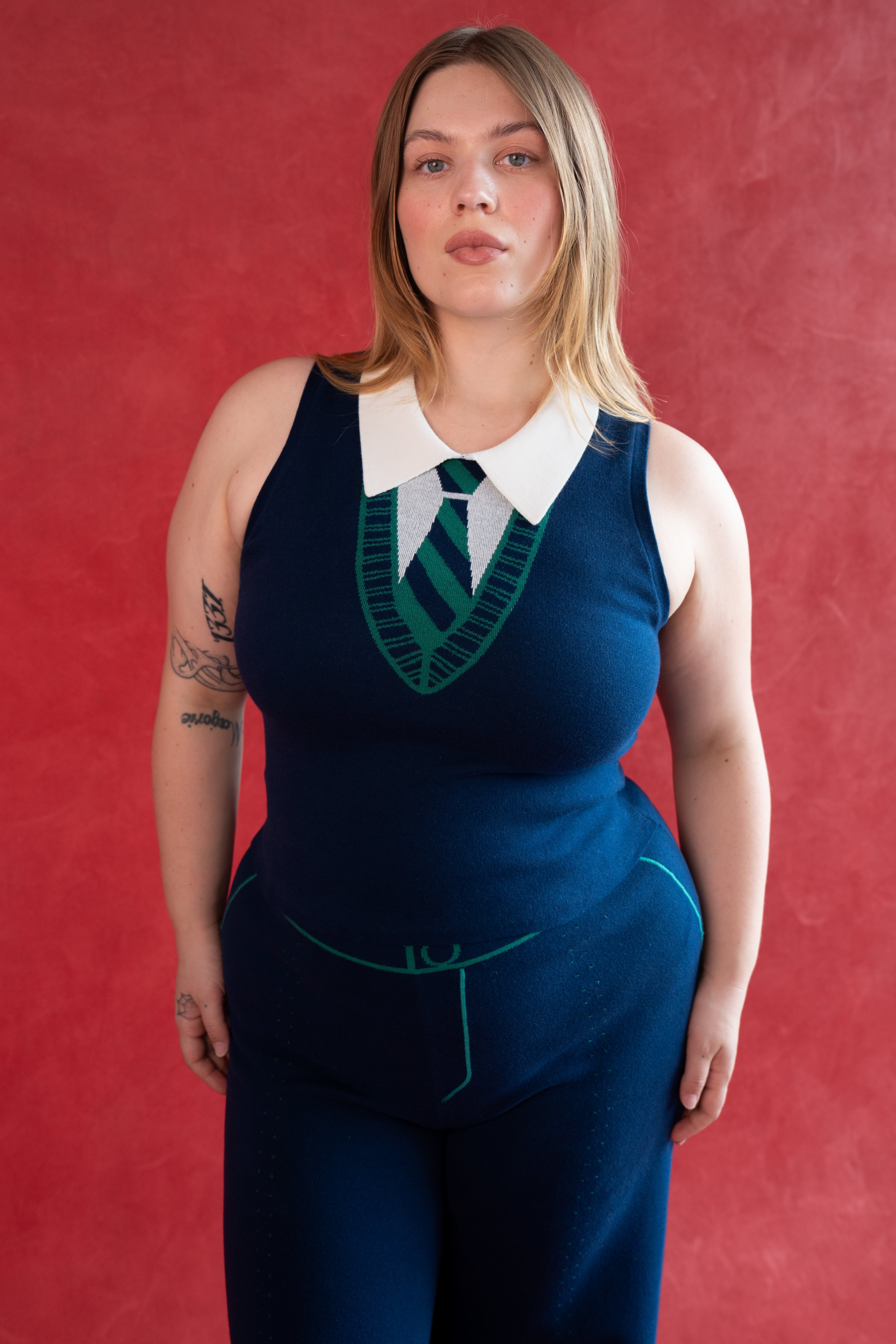 SERENA TOP NAVY TOPS RachelAntonoff.com