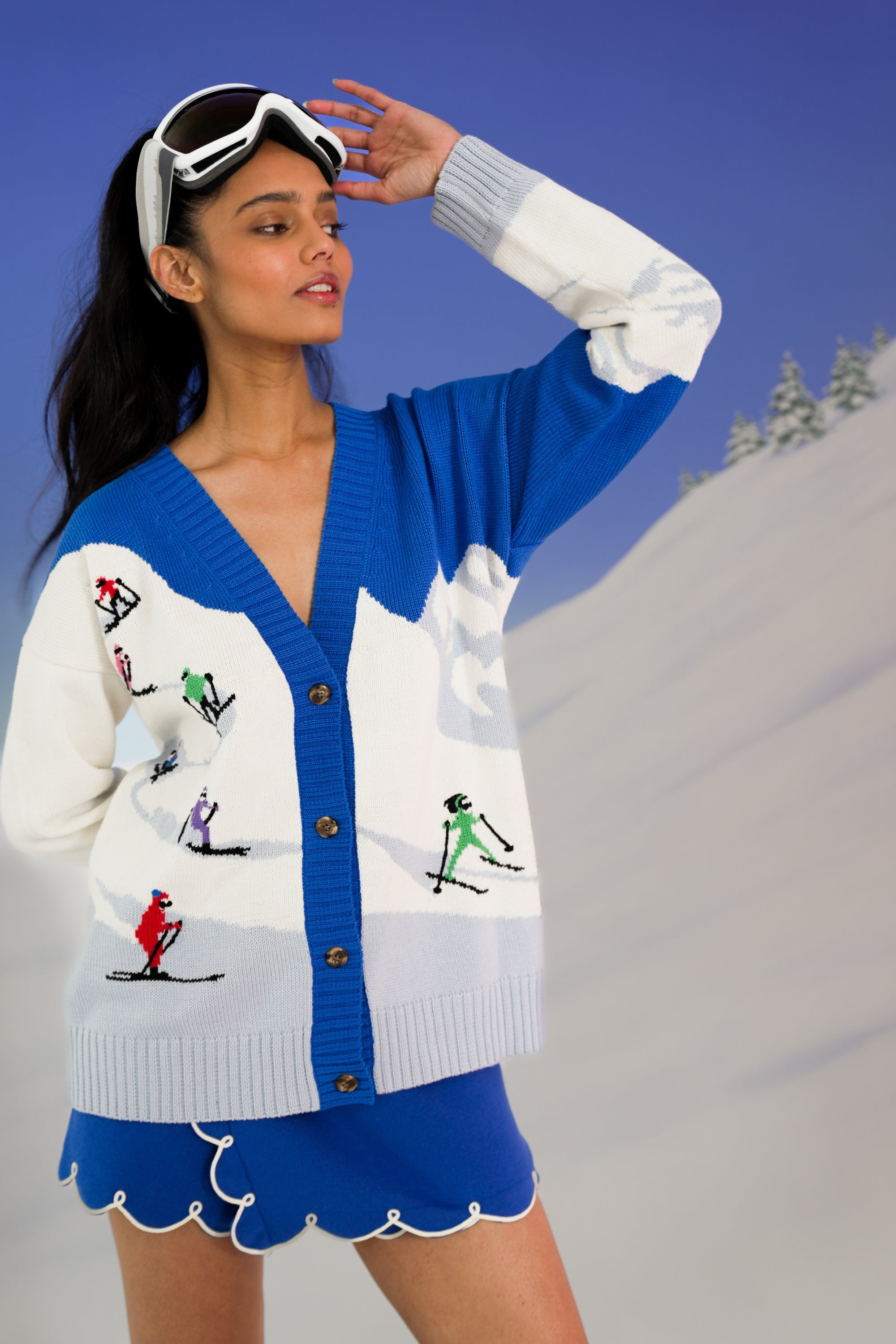 SKI SLOPE CARDIGAN RachelAntonoff.com