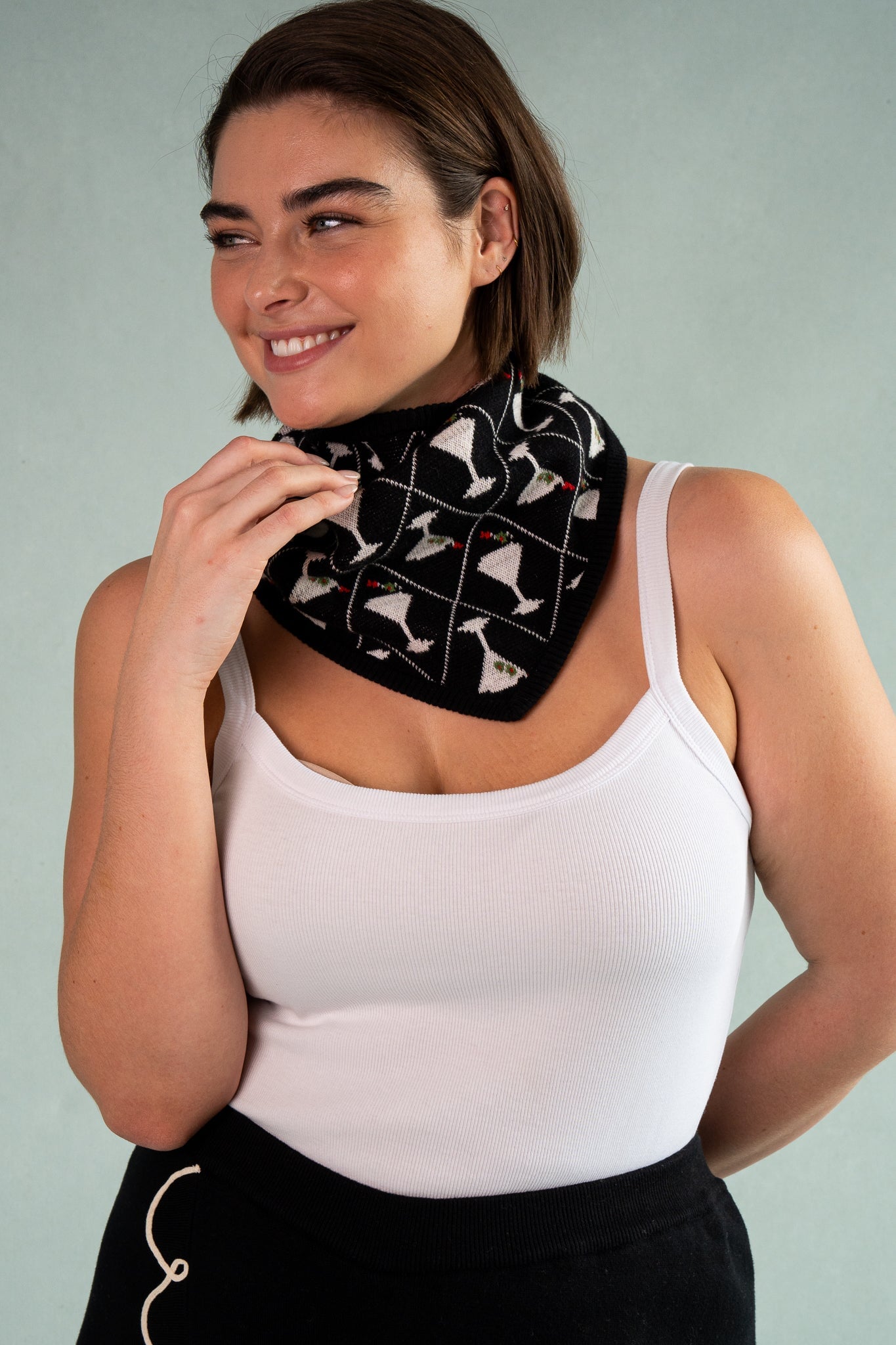 STEPHANIE SCARF MINI MARTINI ACCESSORIES RachelAntonoff.com
