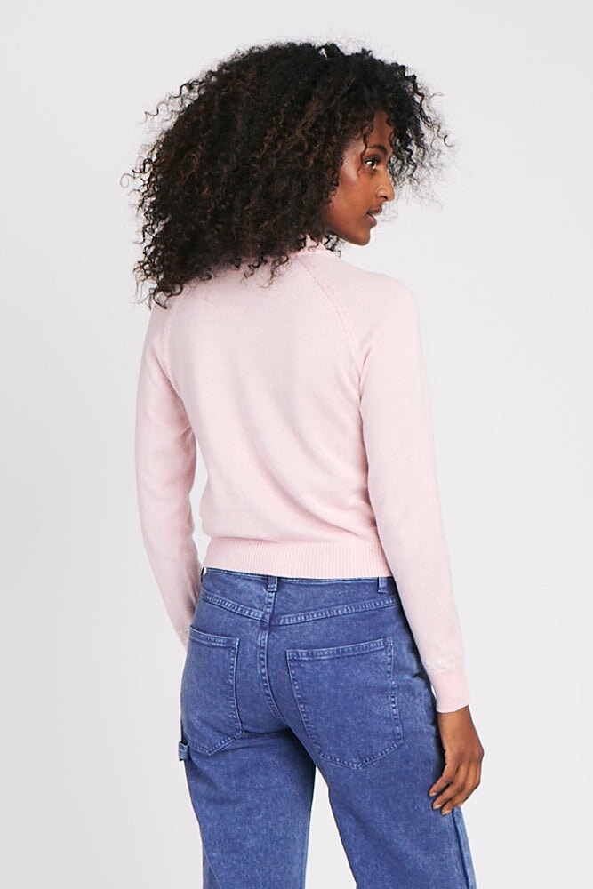 COFFEE CUP SWEATER PINK RachelAntonoff.com