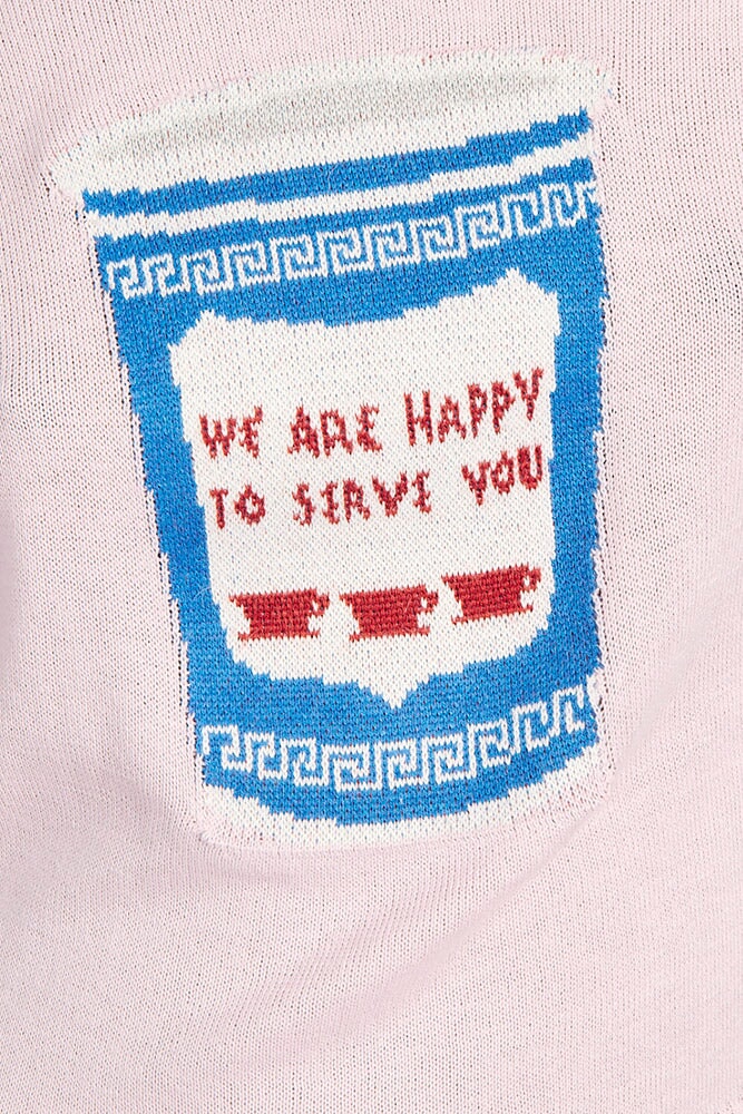 COFFEE CUP SWEATER PINK RachelAntonoff.com