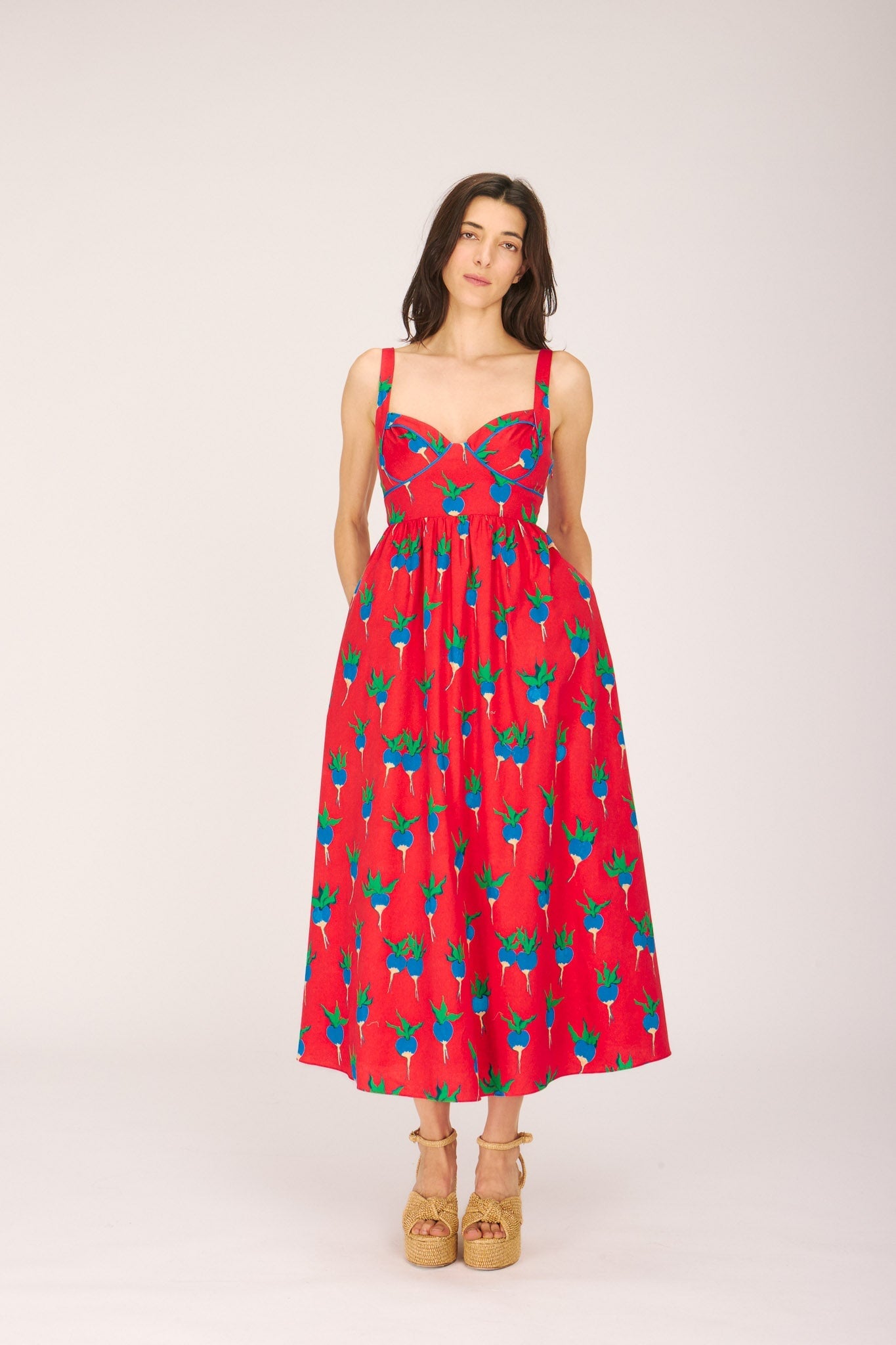VICTORIA DRESS BLUE RADISHES DRESSES RachelAntonoff.com