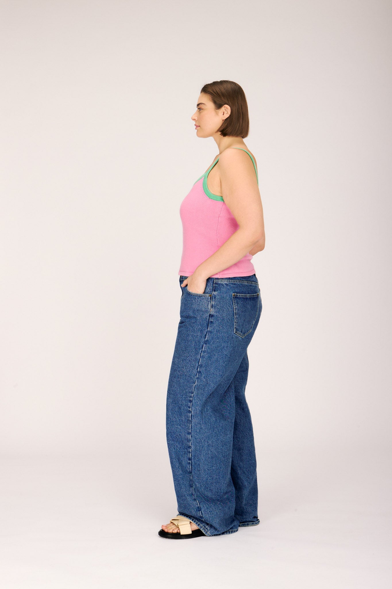 POPSICLE TANK BUBBLEGUM PINK TOPS RachelAntonoff.com