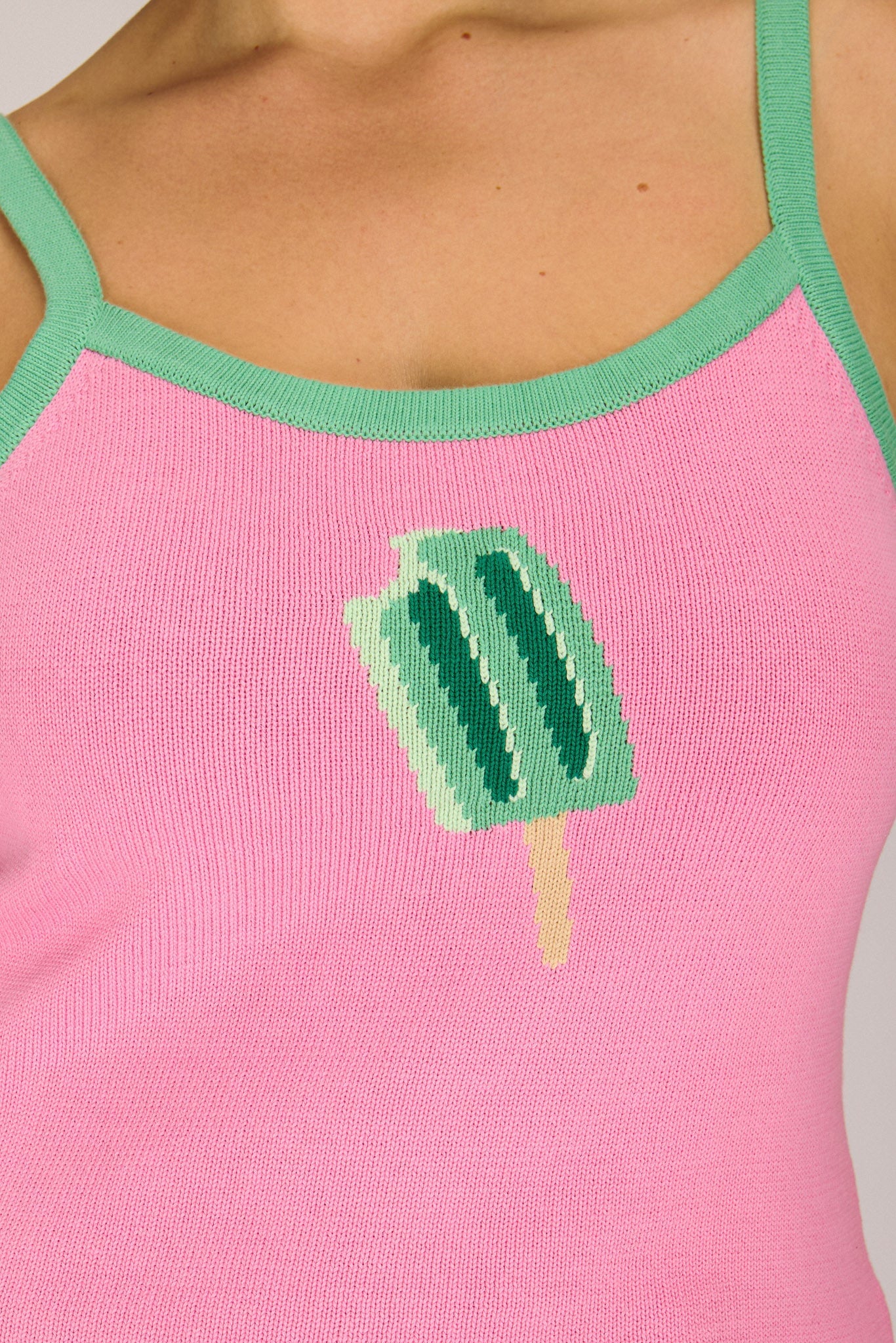 POPSICLE TANK BUBBLEGUM PINK TOPS RachelAntonoff.com