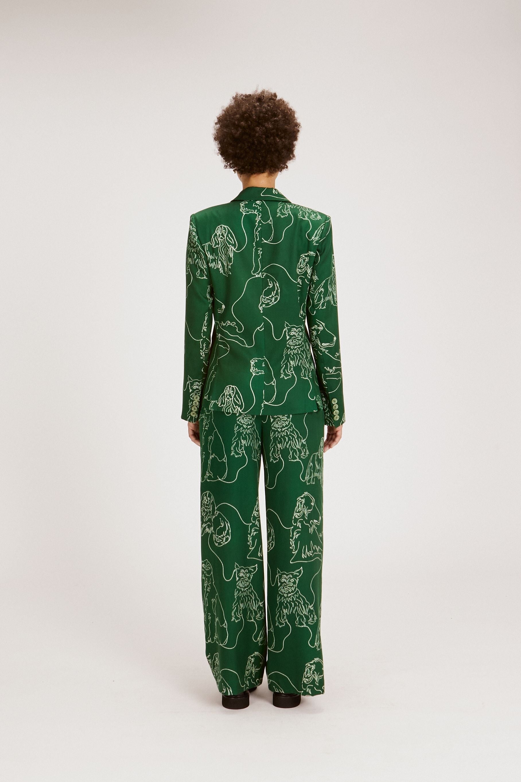 JEANNE BLAZER DOG SCRAWL OUTERWEAR RachelAntonoff.com