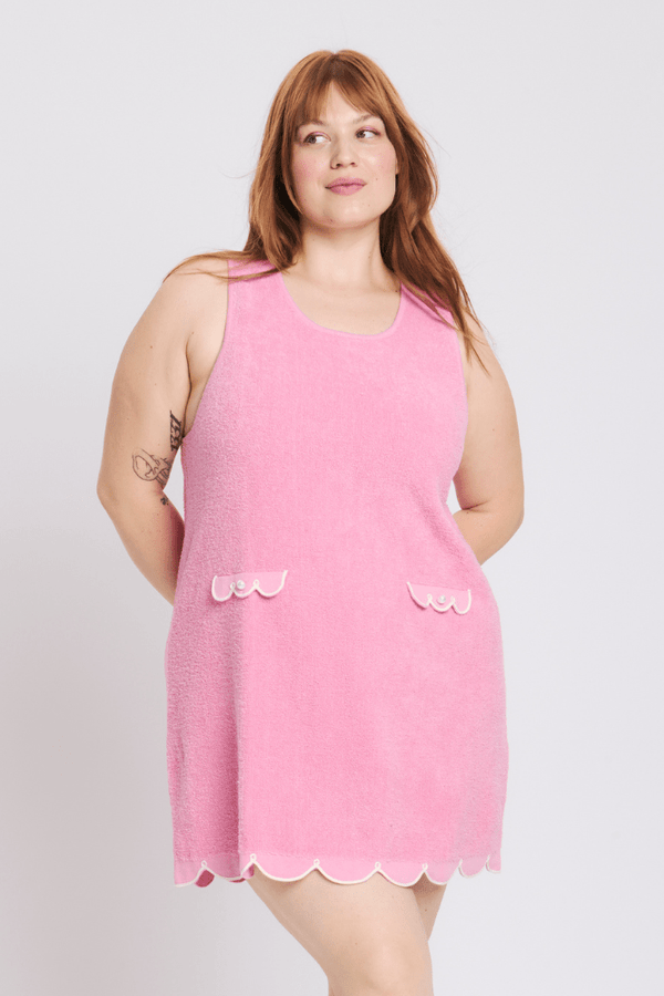 SYLVIE CUPCAKE MINI DRESS STRAWBERRY DAIQUIRI - RachelAntonoff.com