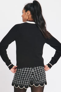 BLACK & WHITE COOKIE PULLOVER RachelAntonoff.com 