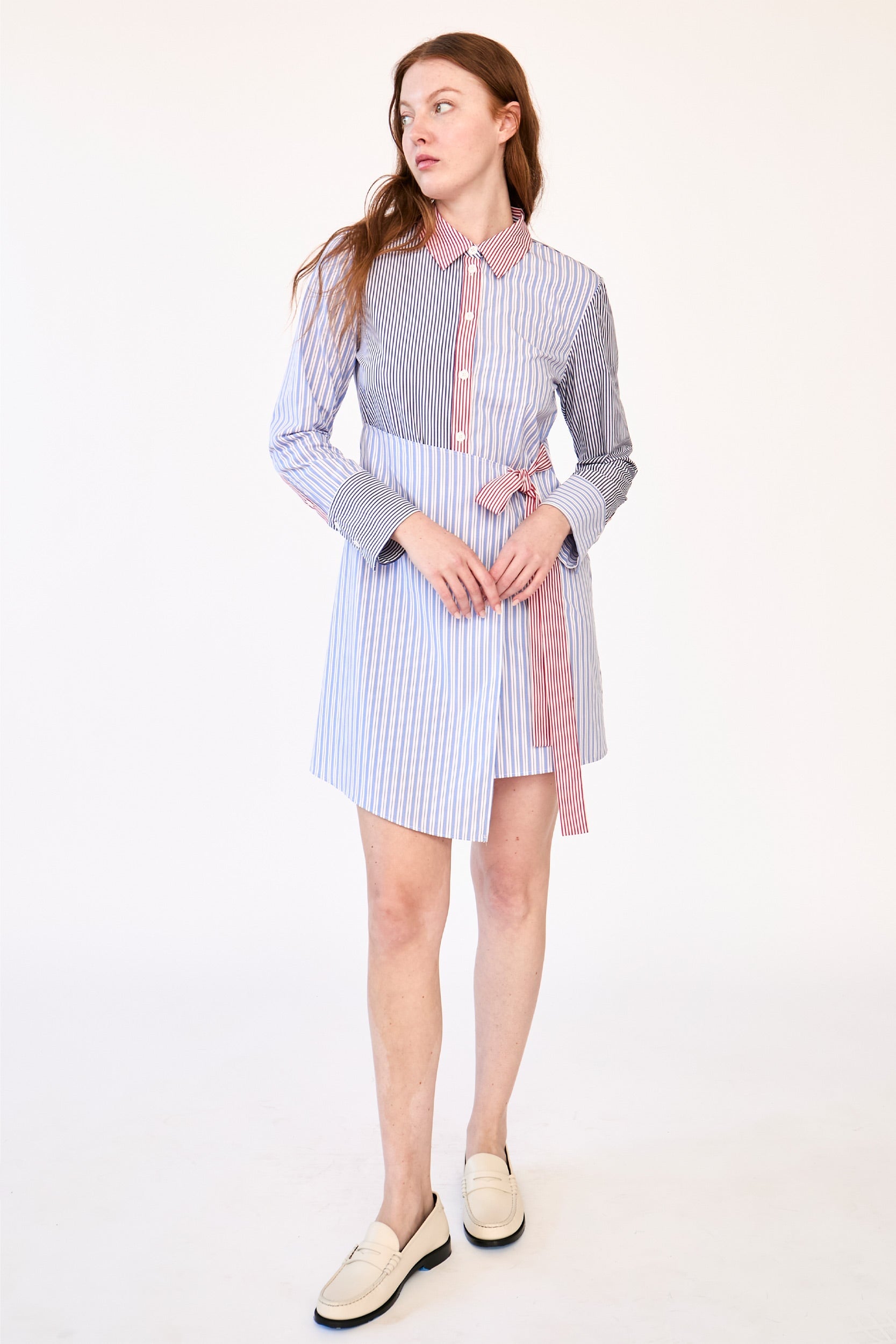 Long sleeve striped shirtdress - RachelAntonoff.com Long sleeve striped shirtdress - RachelAntonoff.com