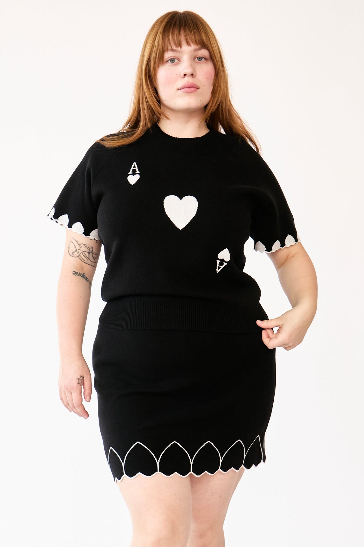 ACE OF HEARTS SKIRT RachelAntonoff.com 