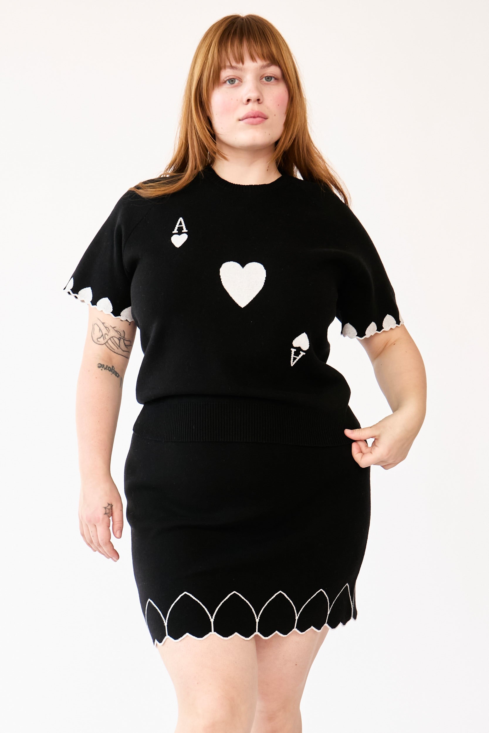 ACE OF HEARTS SKIRT RachelAntonoff.com 