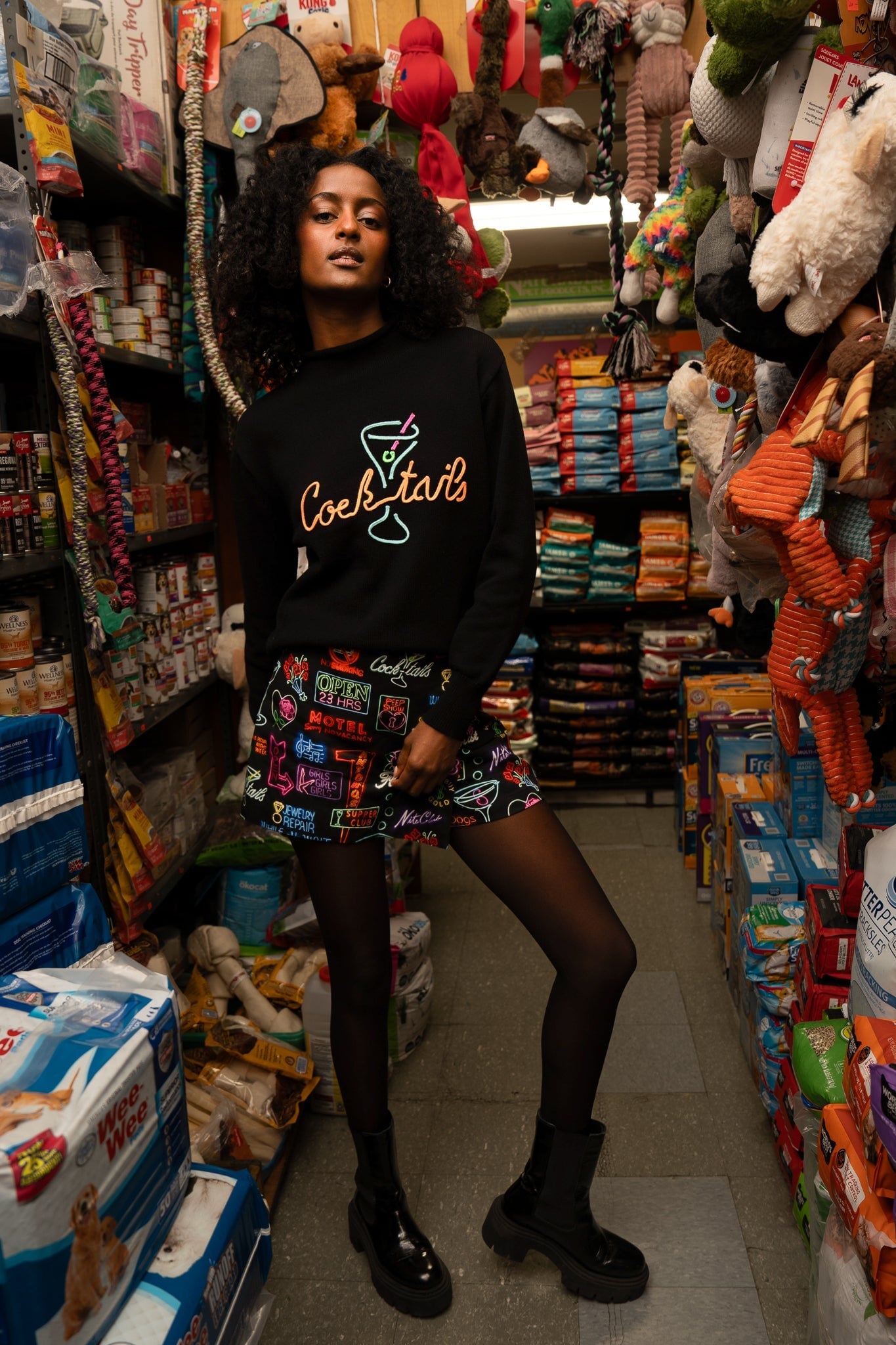 COCKTAIL BAR MOCKNECK SWEATERS RachelAntonoff.com 