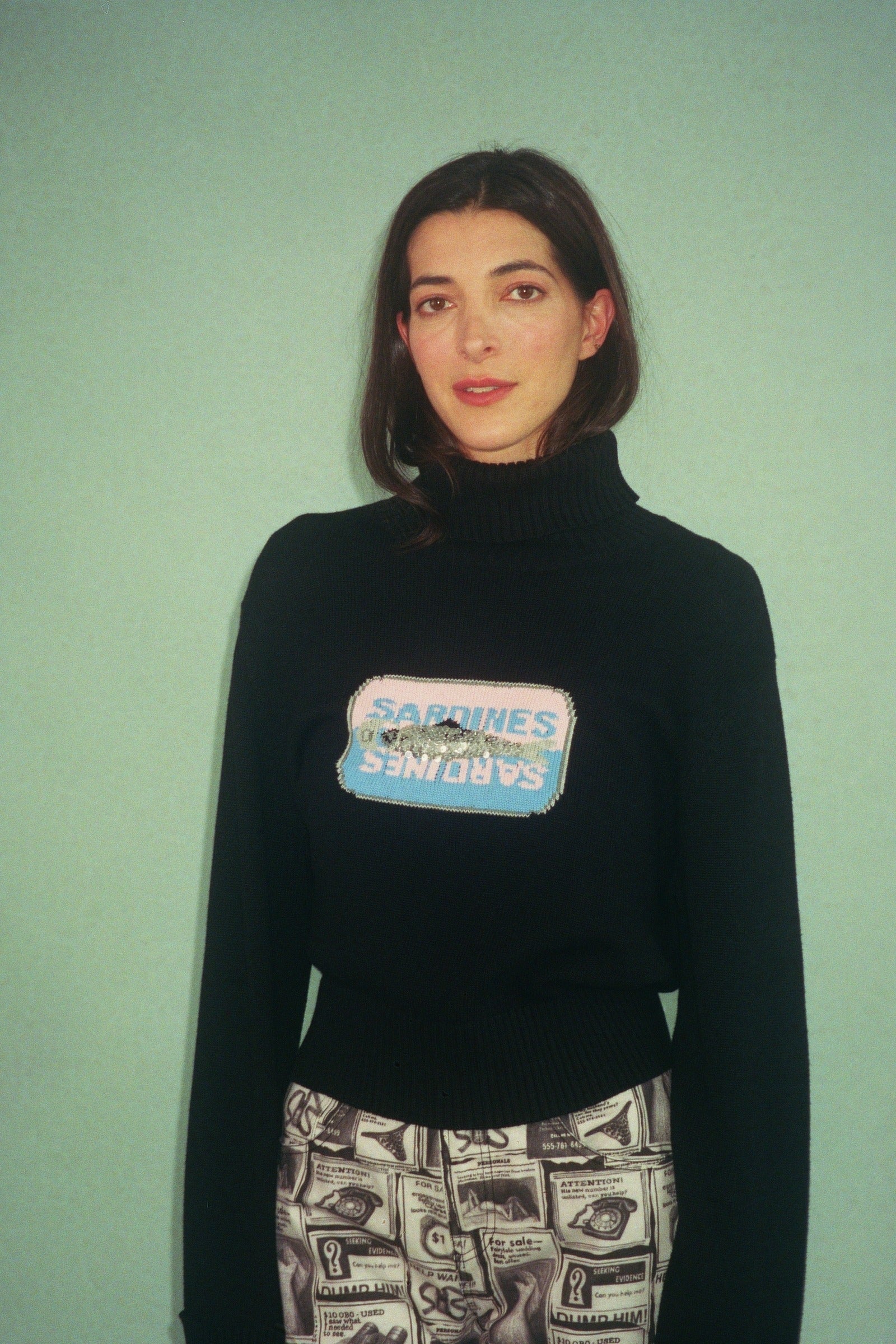SARDINE TIN TURTLENECK SWEATERS RachelAntonoff.com 