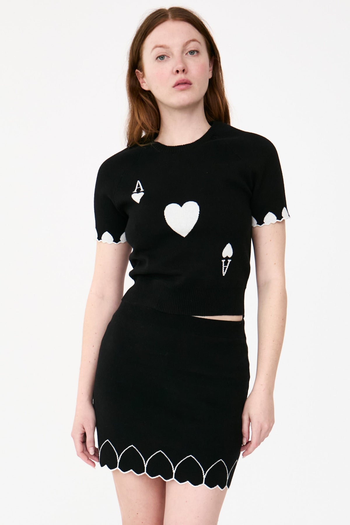 ACE OF HEARTS SKIRT RachelAntonoff.com 