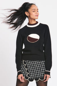 BLACK & WHITE COOKIE PULLOVER RachelAntonoff.com 