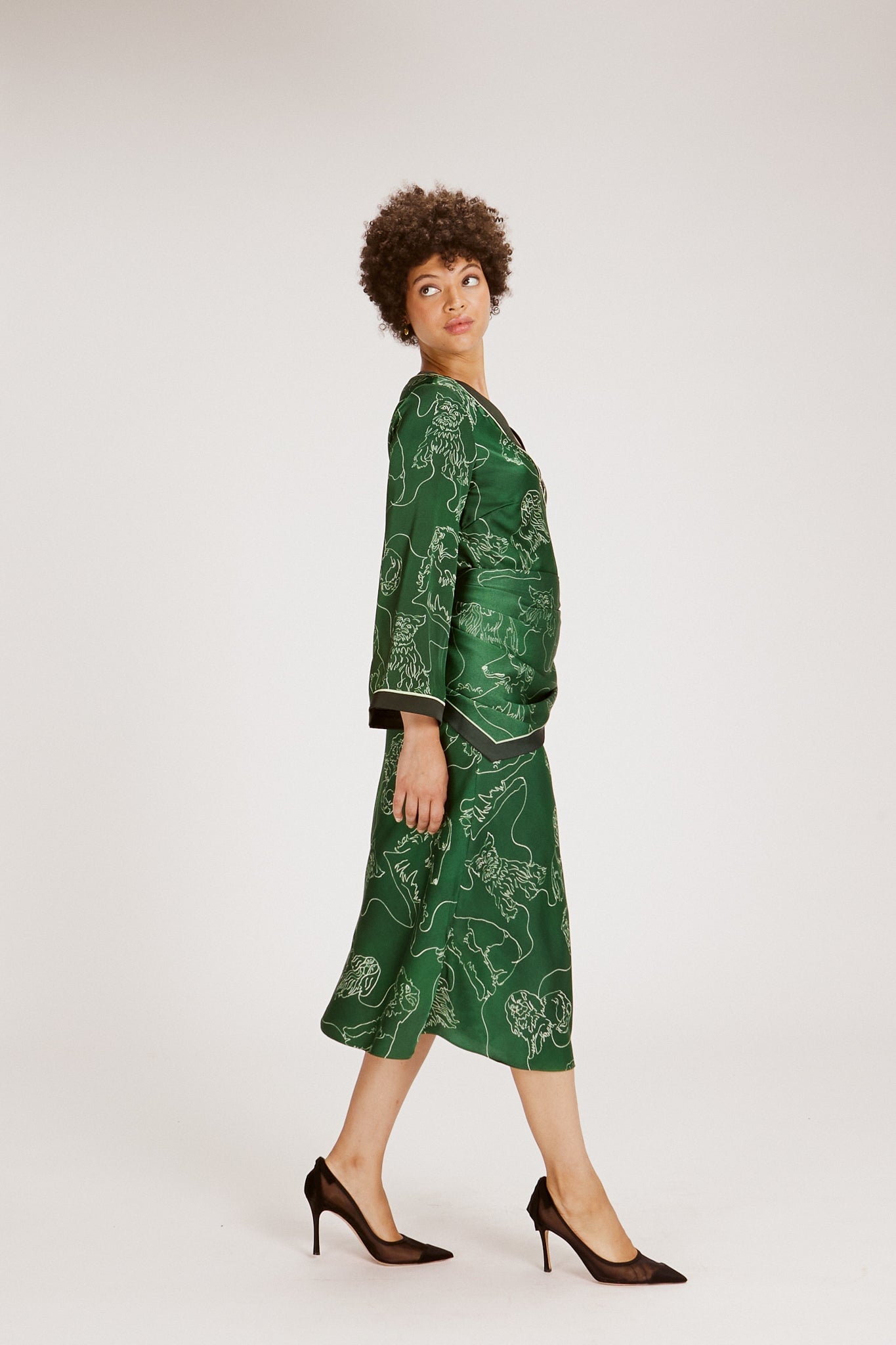 ALEC DRESS DOG SCRAWL DRESSES RachelAntonoff.com 