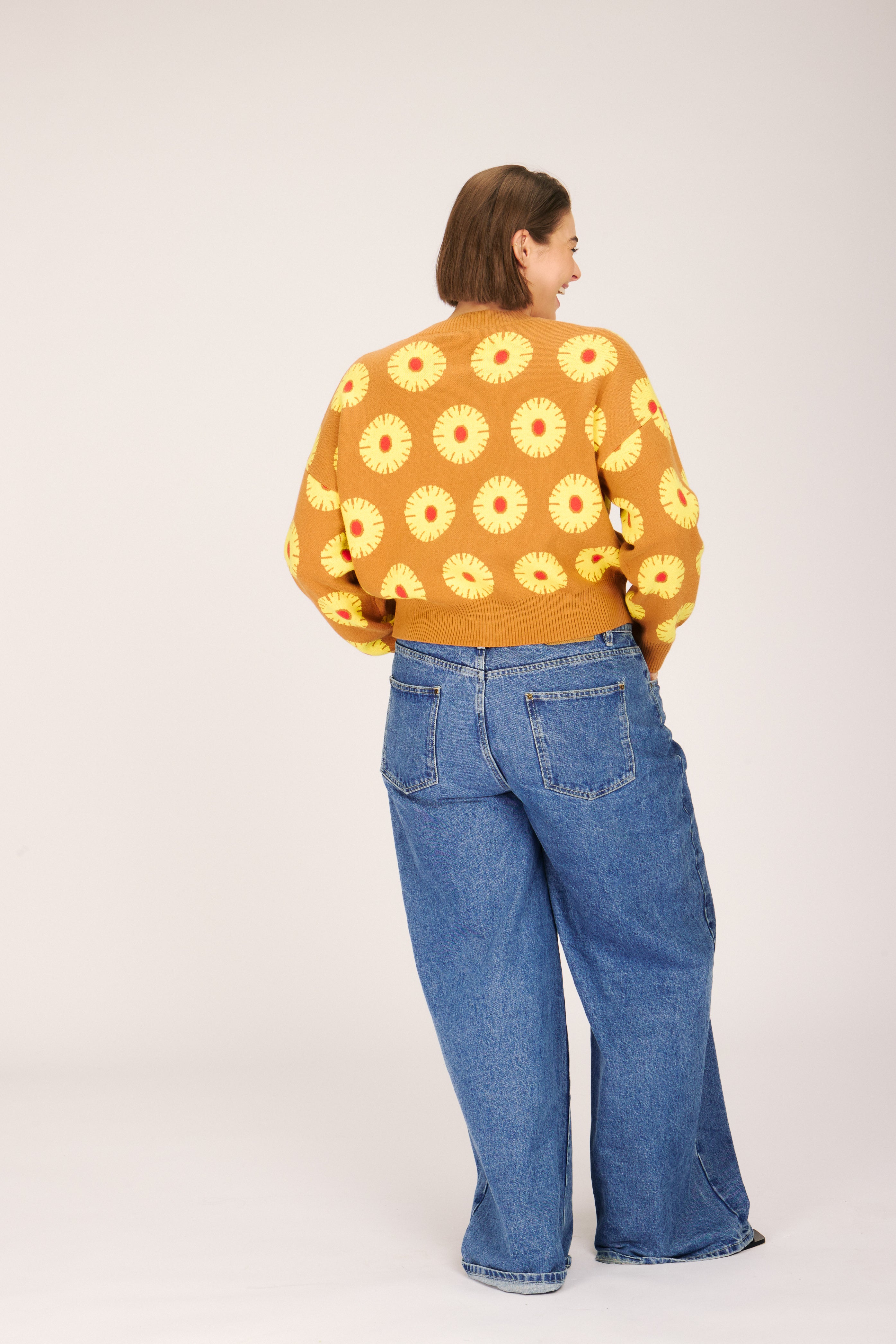 ANA CARDIGAN PINEAPPLE CAKE SWEATERS RachelAntonoff.com 