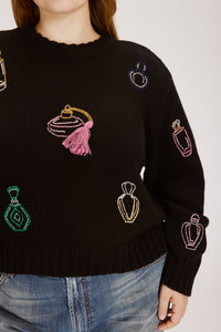 ANN SWEATER PERFUME BOTTLES SWEATERS RachelAntonoff.com 