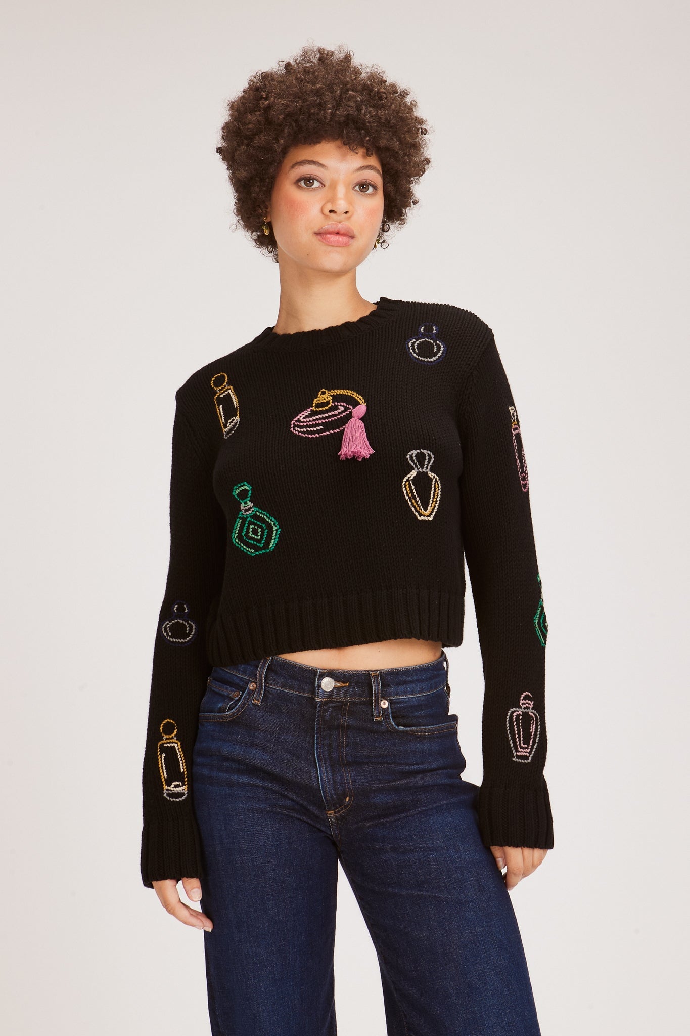 ANN SWEATER PERFUME BOTTLES SWEATERS RachelAntonoff.com 