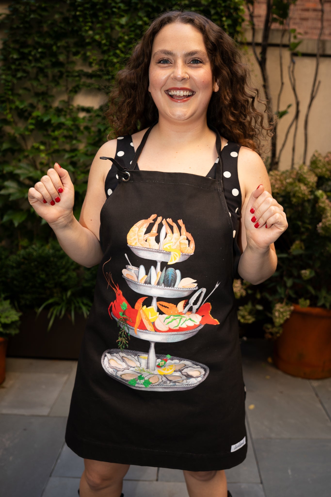 SEAFOOD TOWER APRON Accessory RachelAntonoff.com 