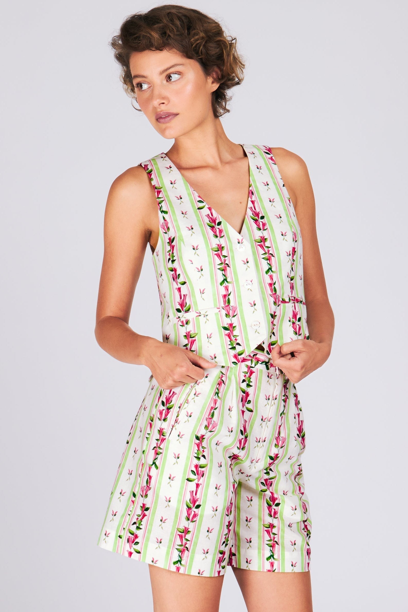 BARRY VEST BELLFLOWER STRIPE TOPS RachelAntonoff.com 