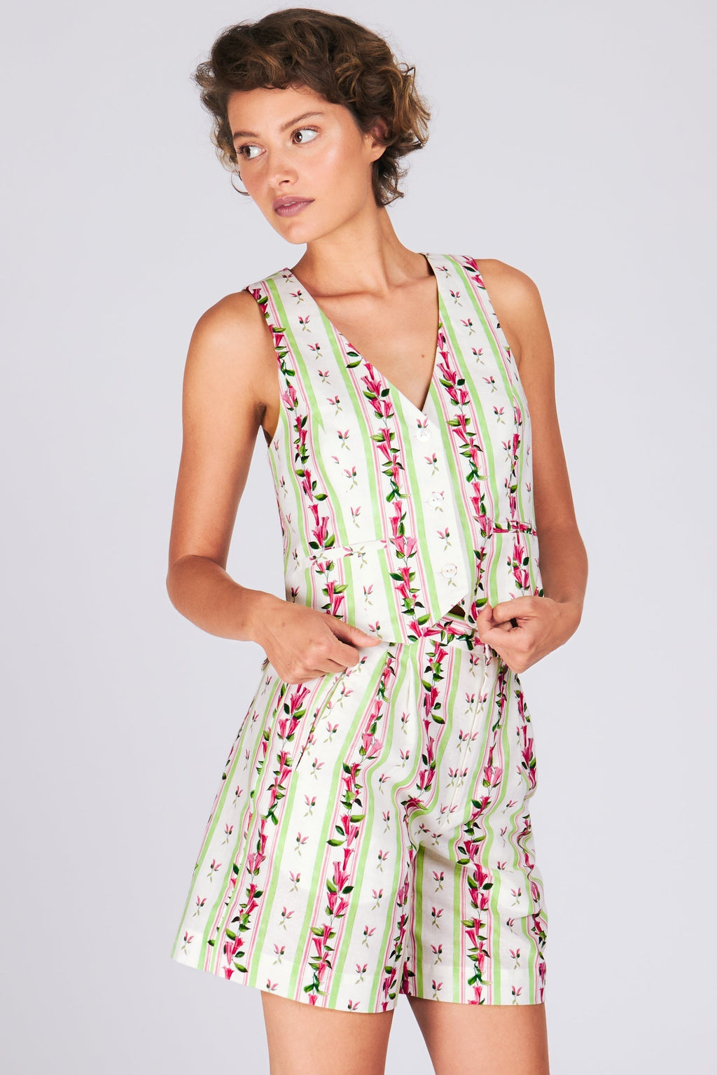BARRY VEST BELLFLOWER STRIPE TOPS RachelAntonoff.com 