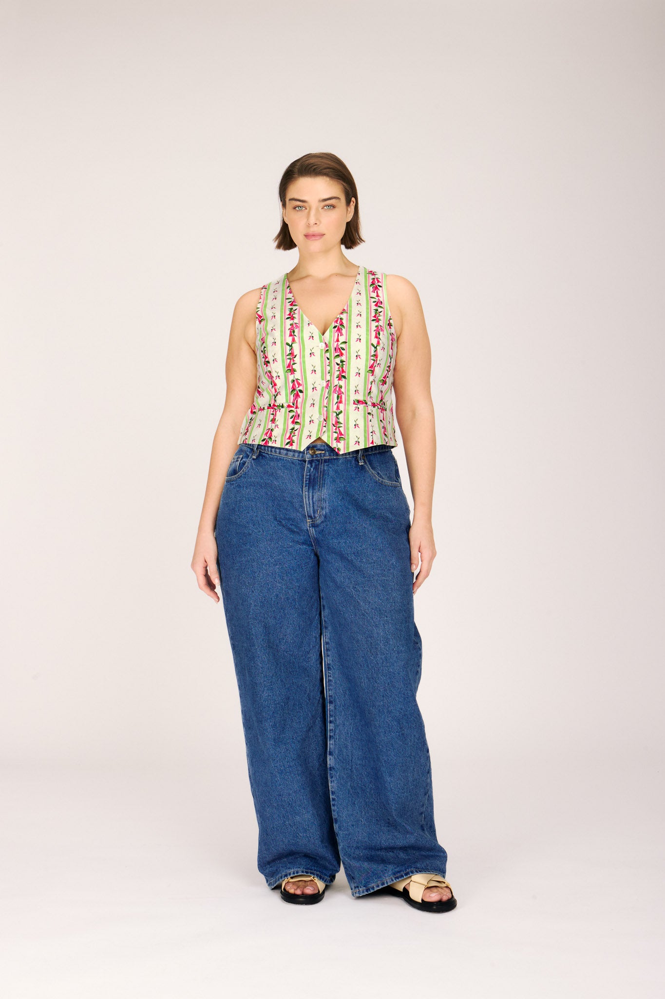 BARRY VEST BELLFLOWER STRIPE TOPS RachelAntonoff.com 