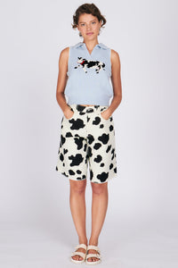 BESSIE POLO PALE BLUE TOPS RachelAntonoff.com 