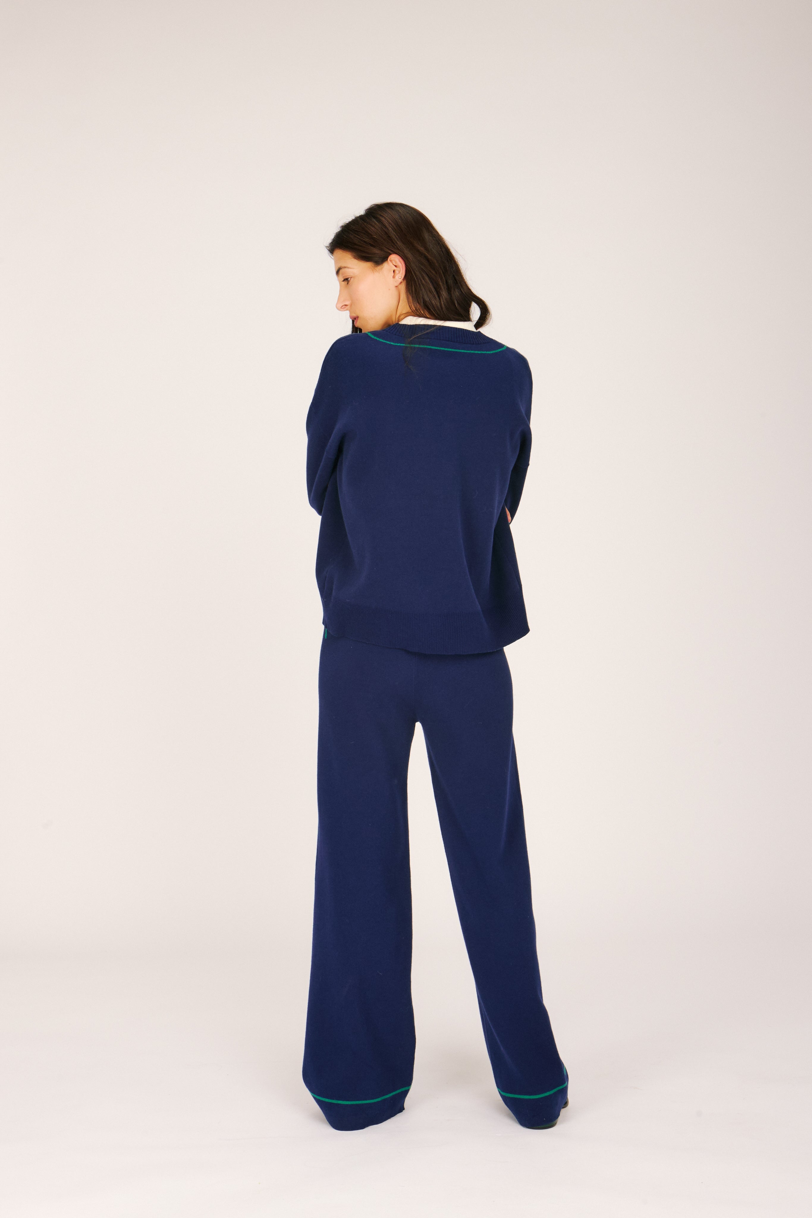BLAIR CARDIGAN NAVY SWEATERS RachelAntonoff.com 