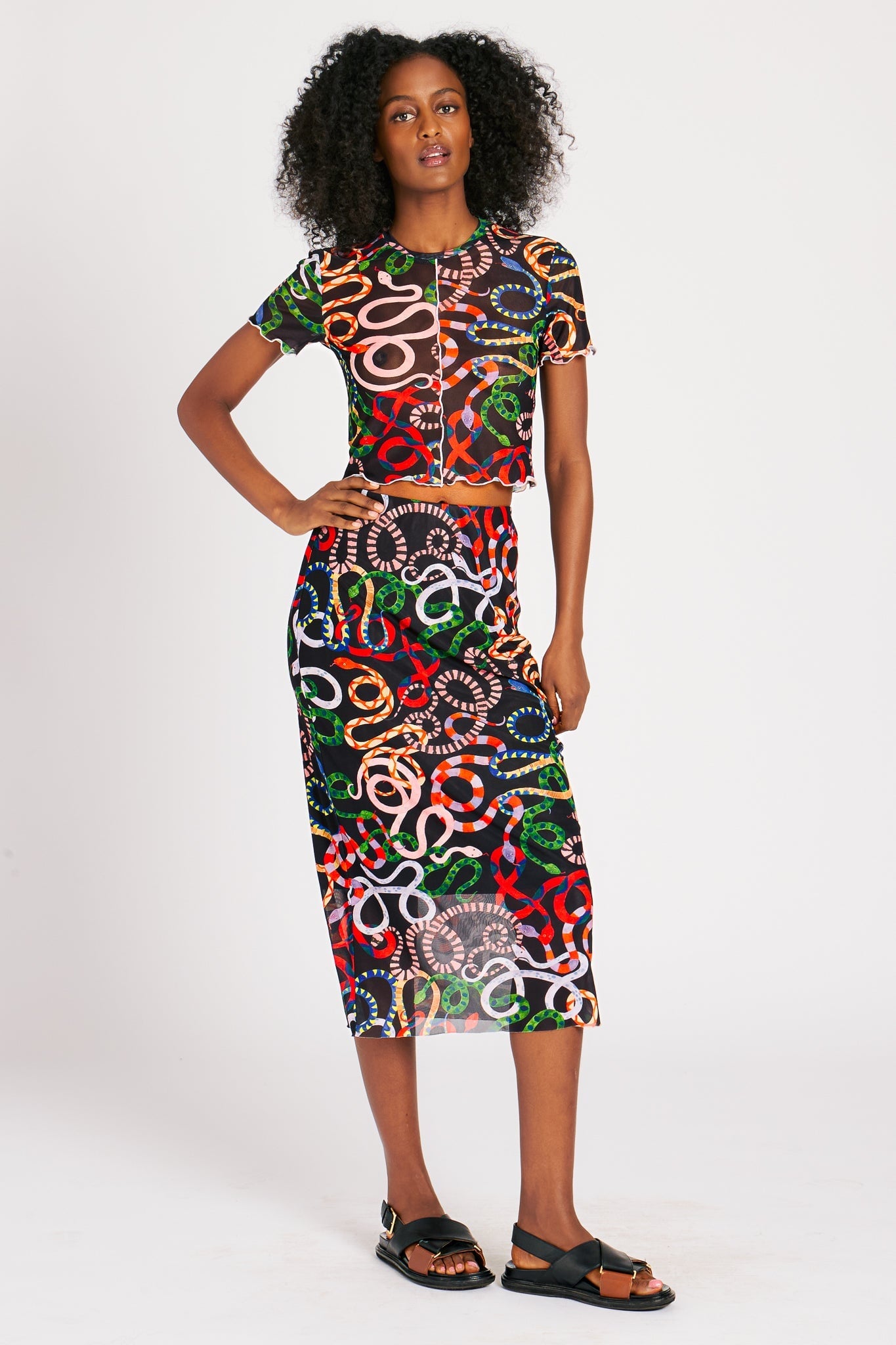 CHELSEA SKIRT SNAKES SKIRTS RachelAntonoff.com 