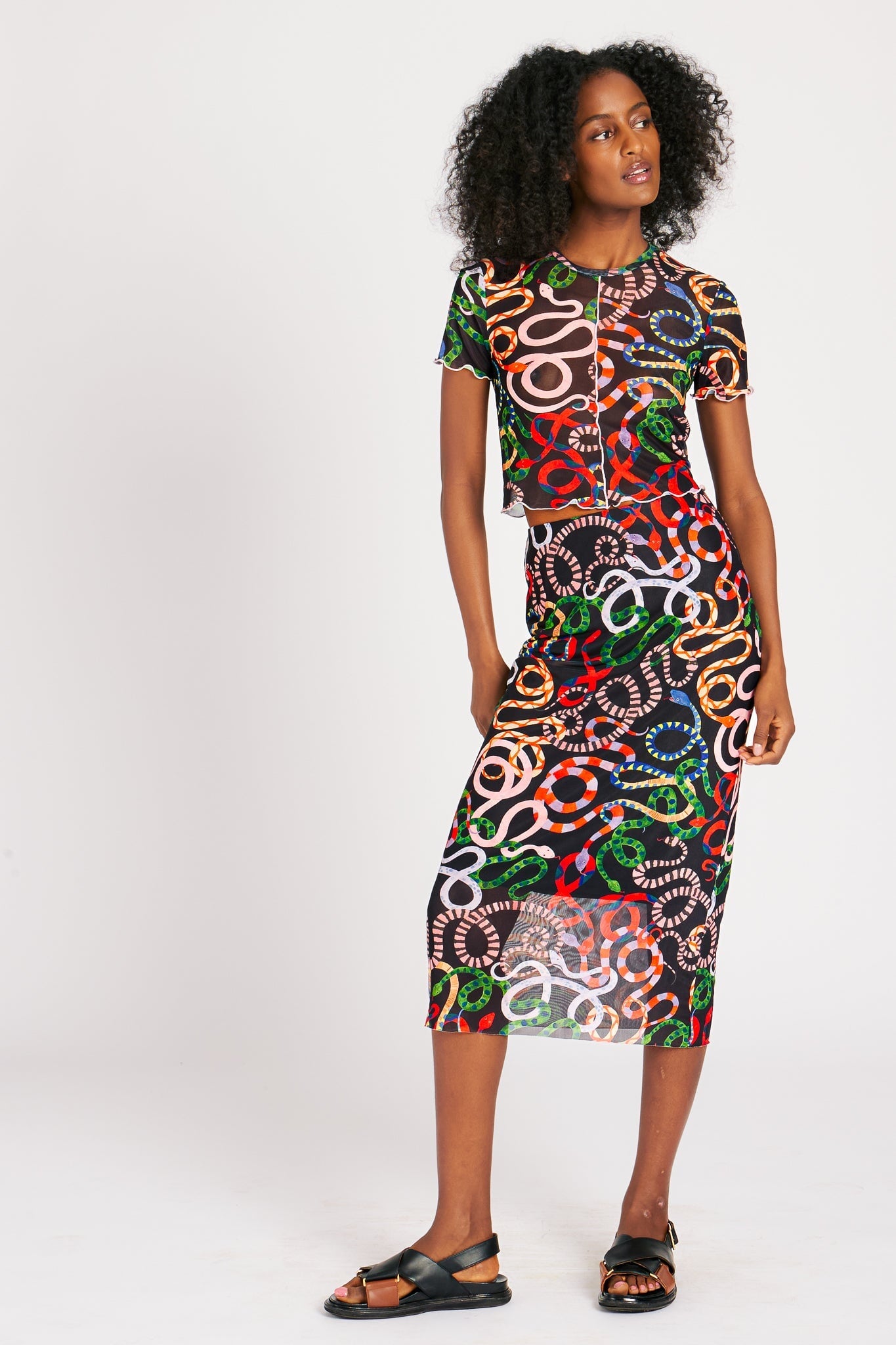 CHELSEA SKIRT SNAKES SKIRTS RachelAntonoff.com 