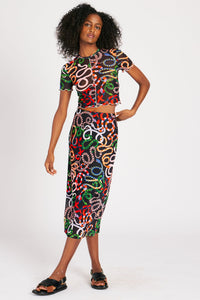 CHELSEA SKIRT SNAKES SKIRTS RachelAntonoff.com 