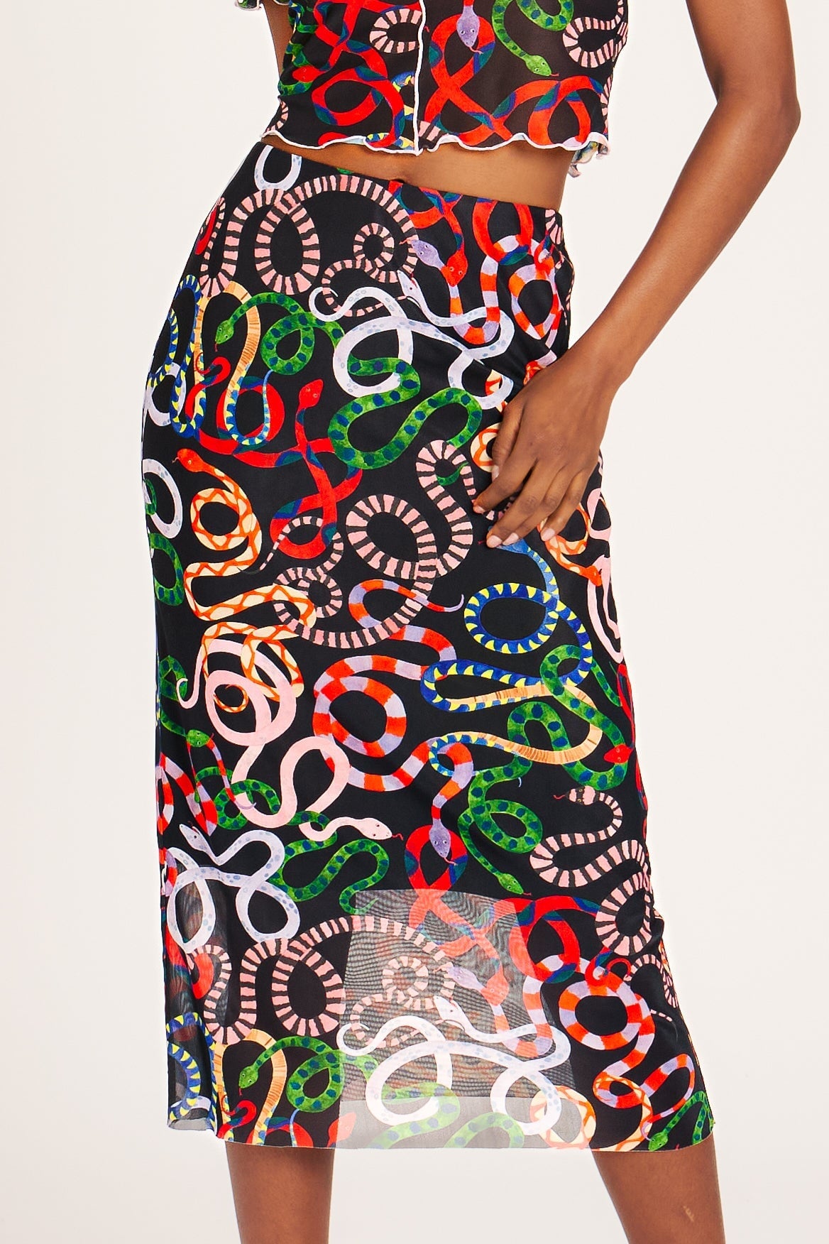 CHELSEA SKIRT SNAKES SKIRTS RachelAntonoff.com 