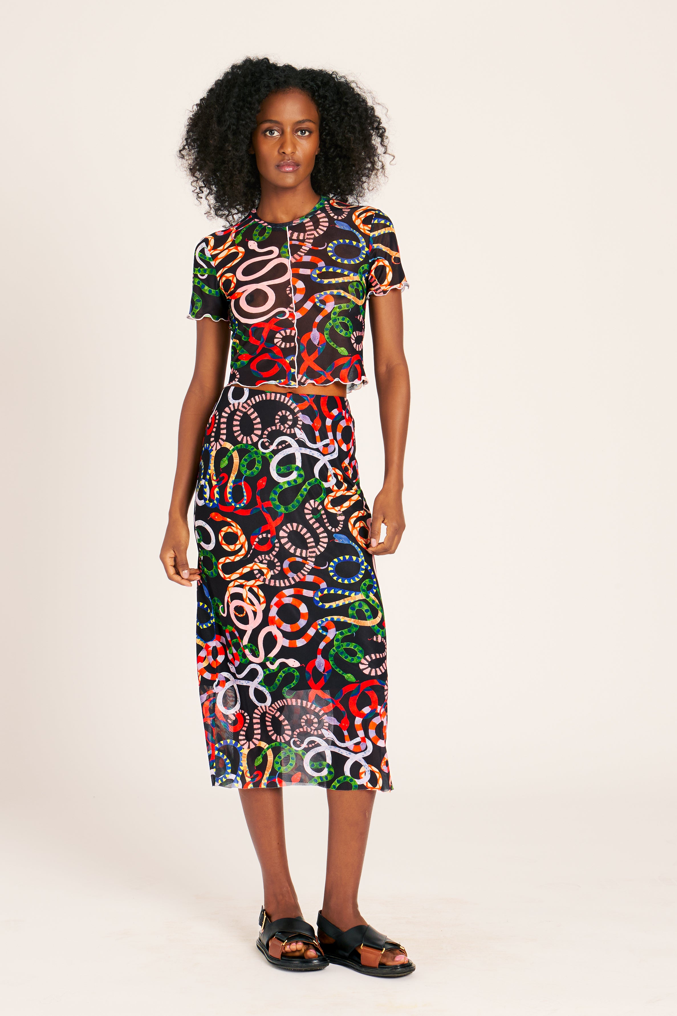 CHELSEA SKIRT SNAKES SKIRTS RachelAntonoff.com 