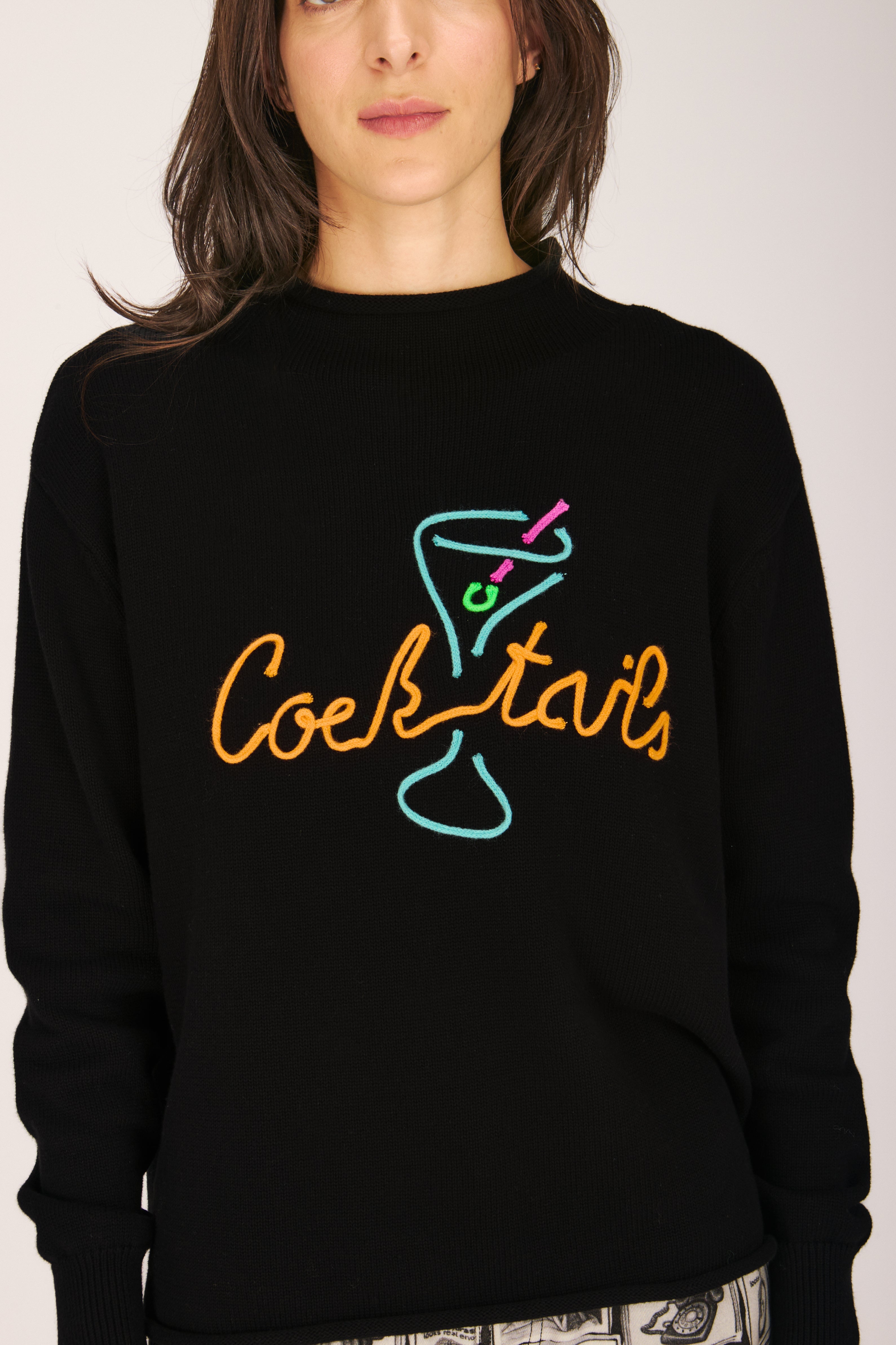 COCKTAIL BAR MOCKNECK SWEATERS RachelAntonoff.com 