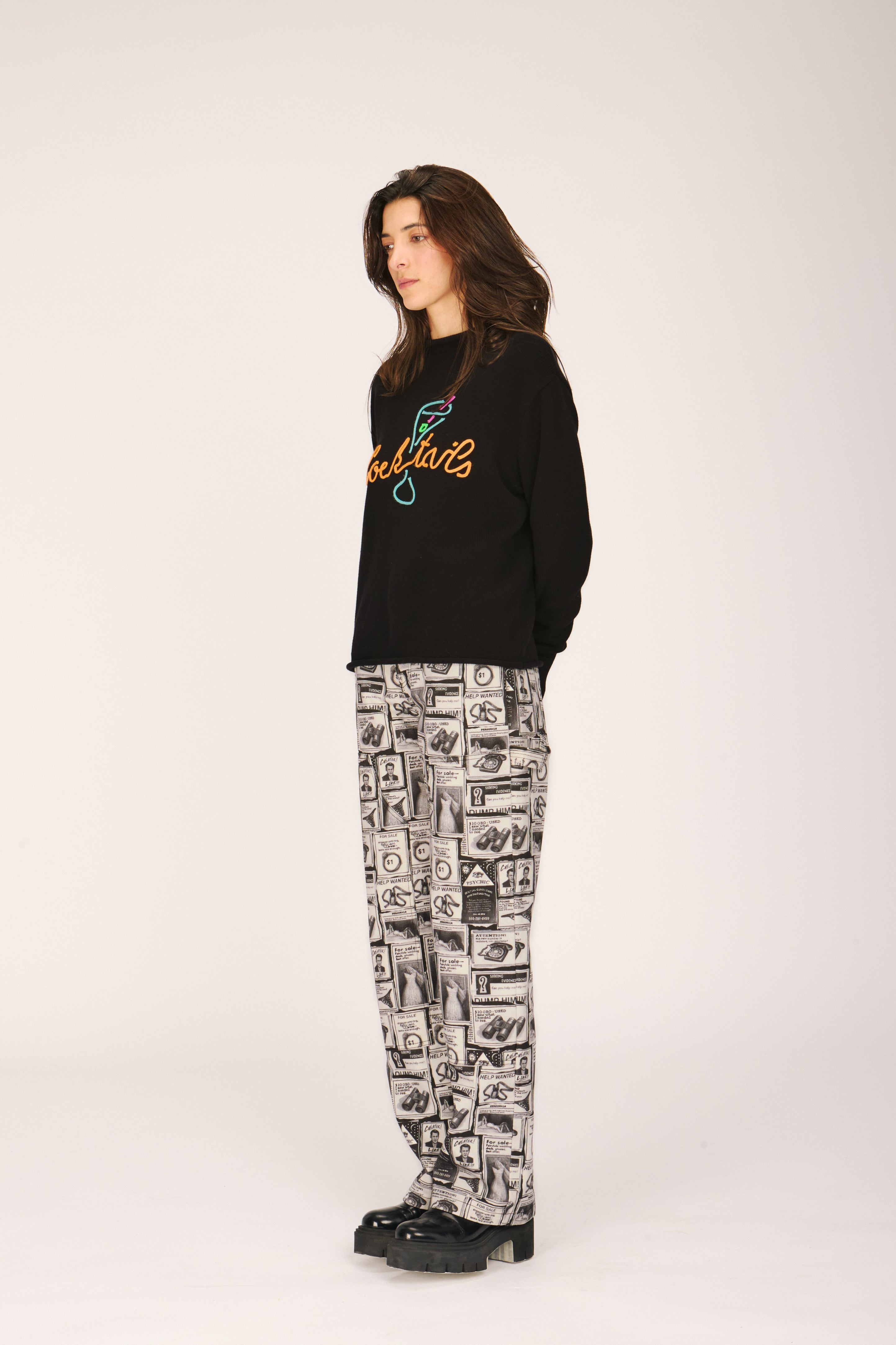 COCKTAIL BAR MOCKNECK SWEATERS RachelAntonoff.com 